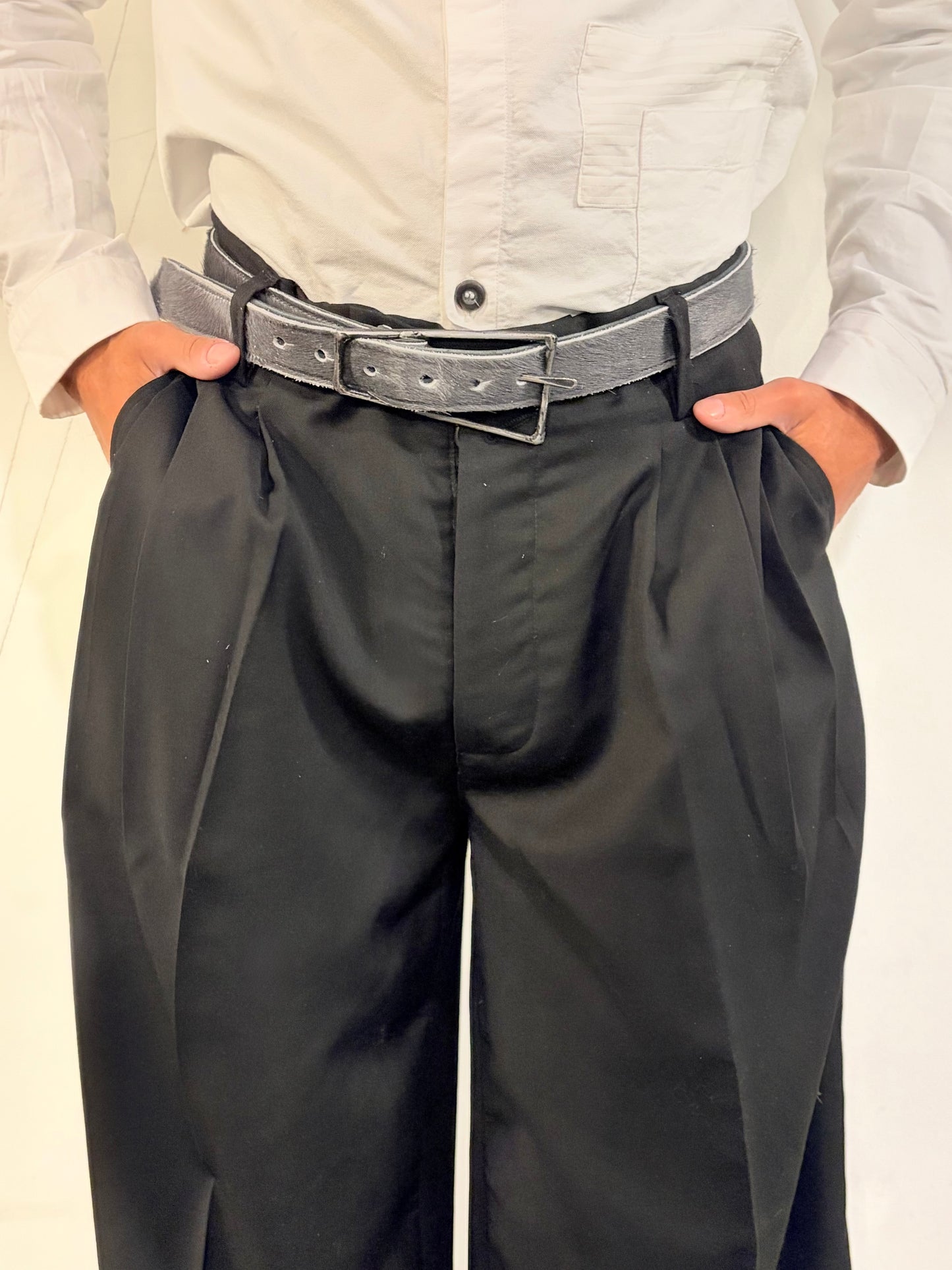 SS26 || TAILORED PANTHEON PANTS|| TROPICAL WOOL || BLACK