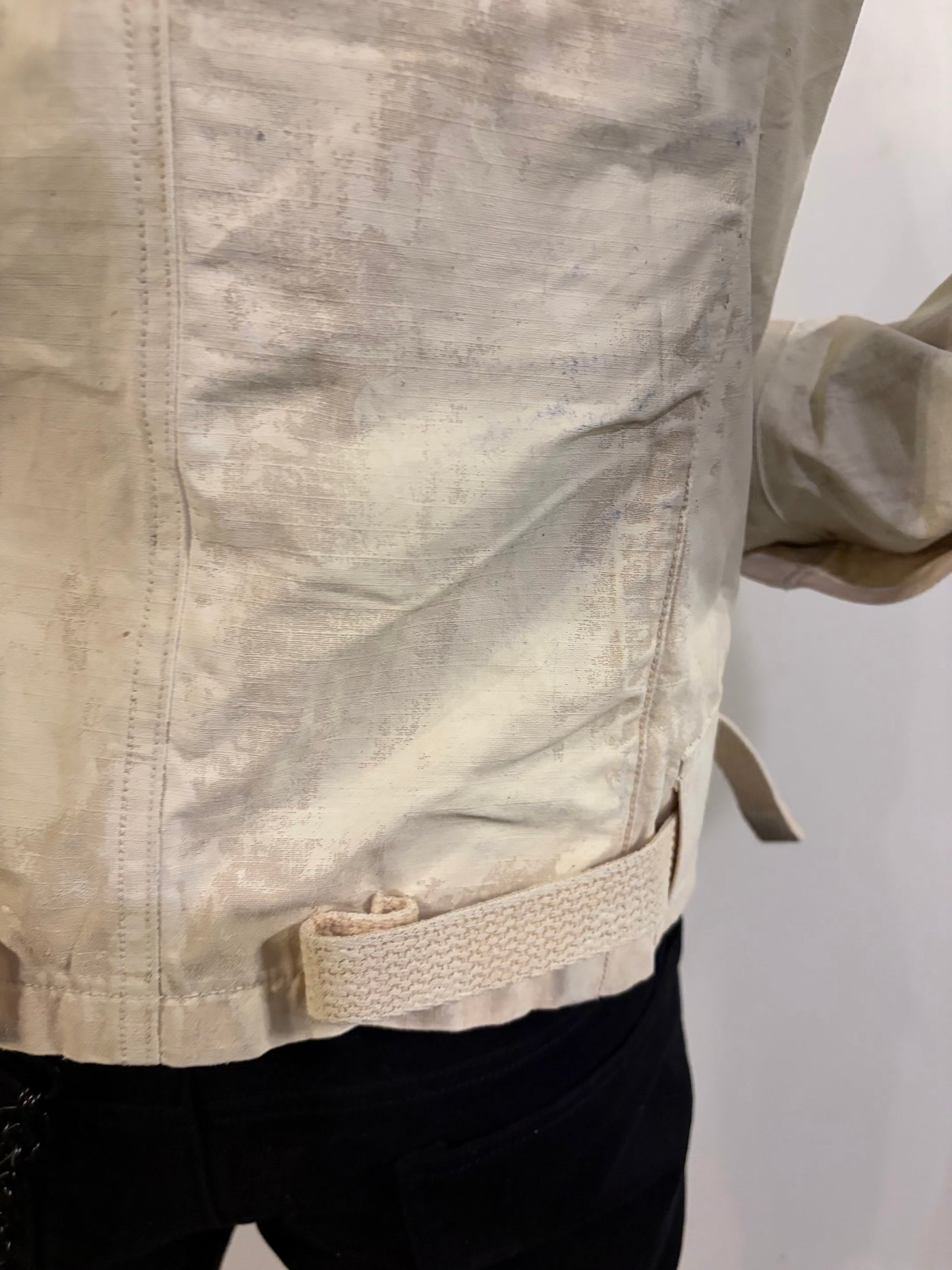 SS26 || COATED BORG JACKET - MARL CANVAS