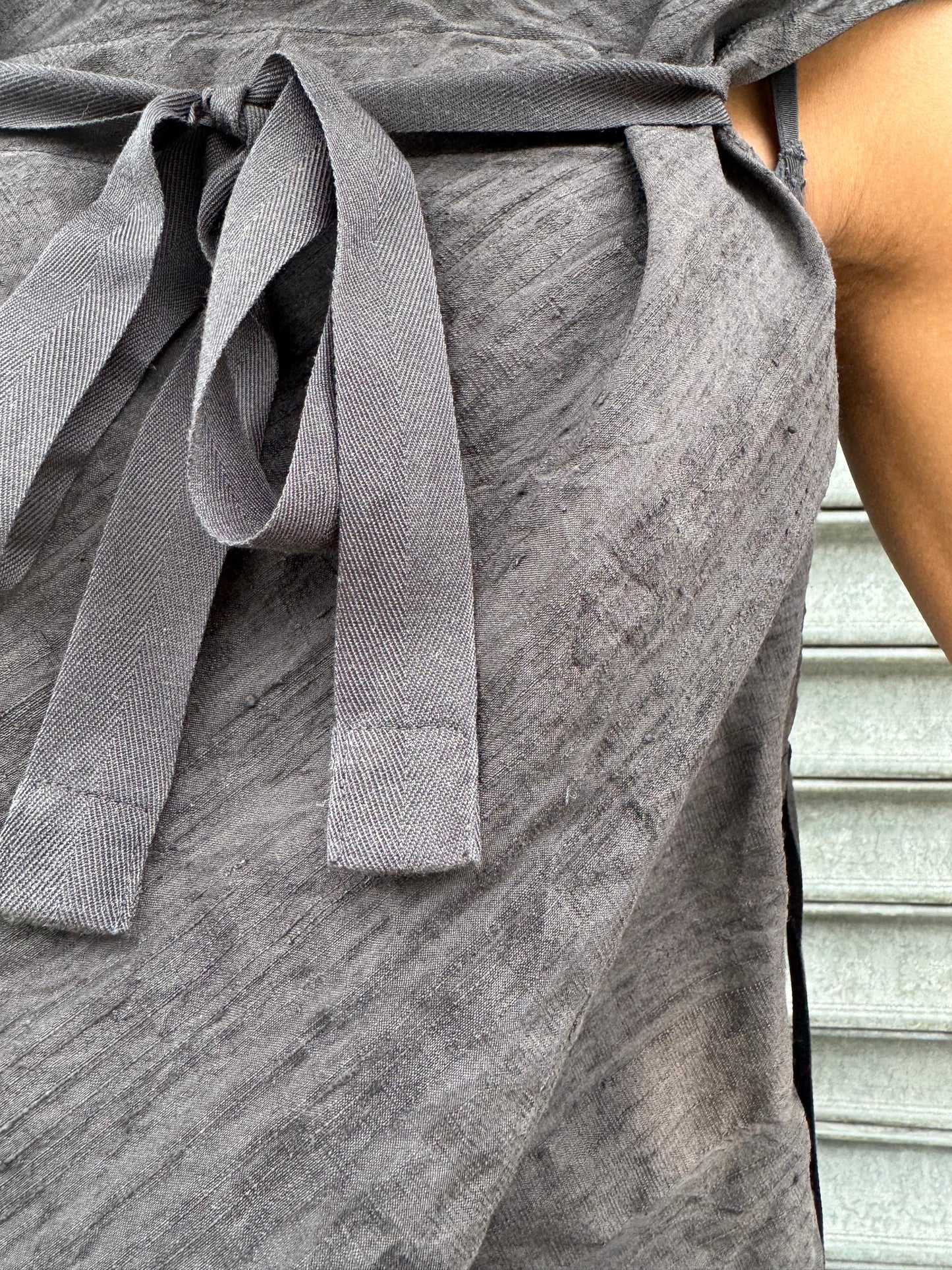 SS24 || LIGHTWEIGHT PICNIC TOP || BLACK SILK