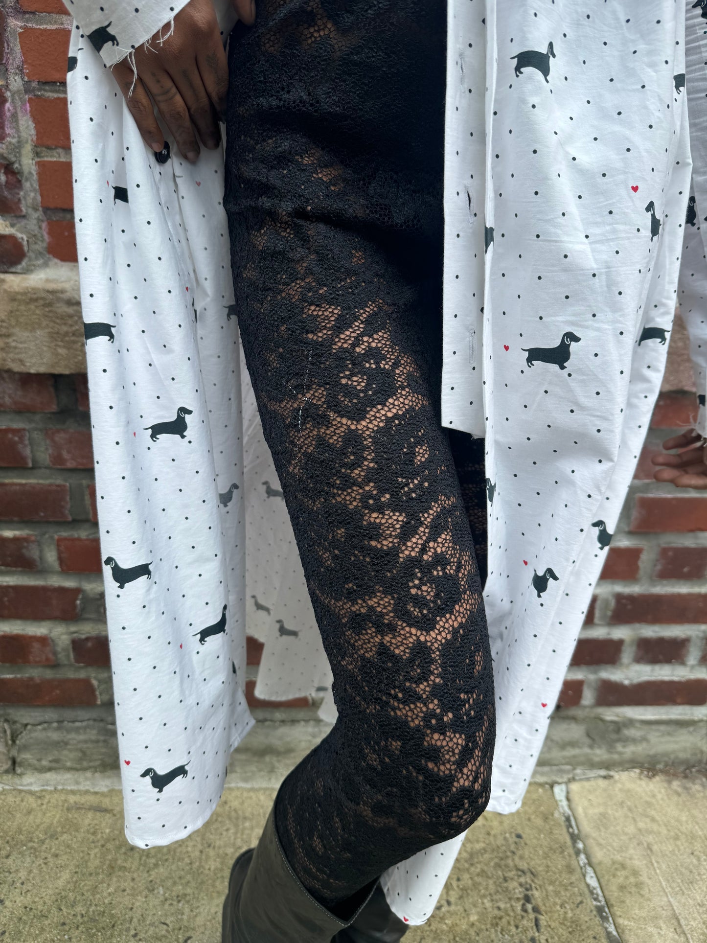 SS24 || LACE LEGGINGS || BLACK