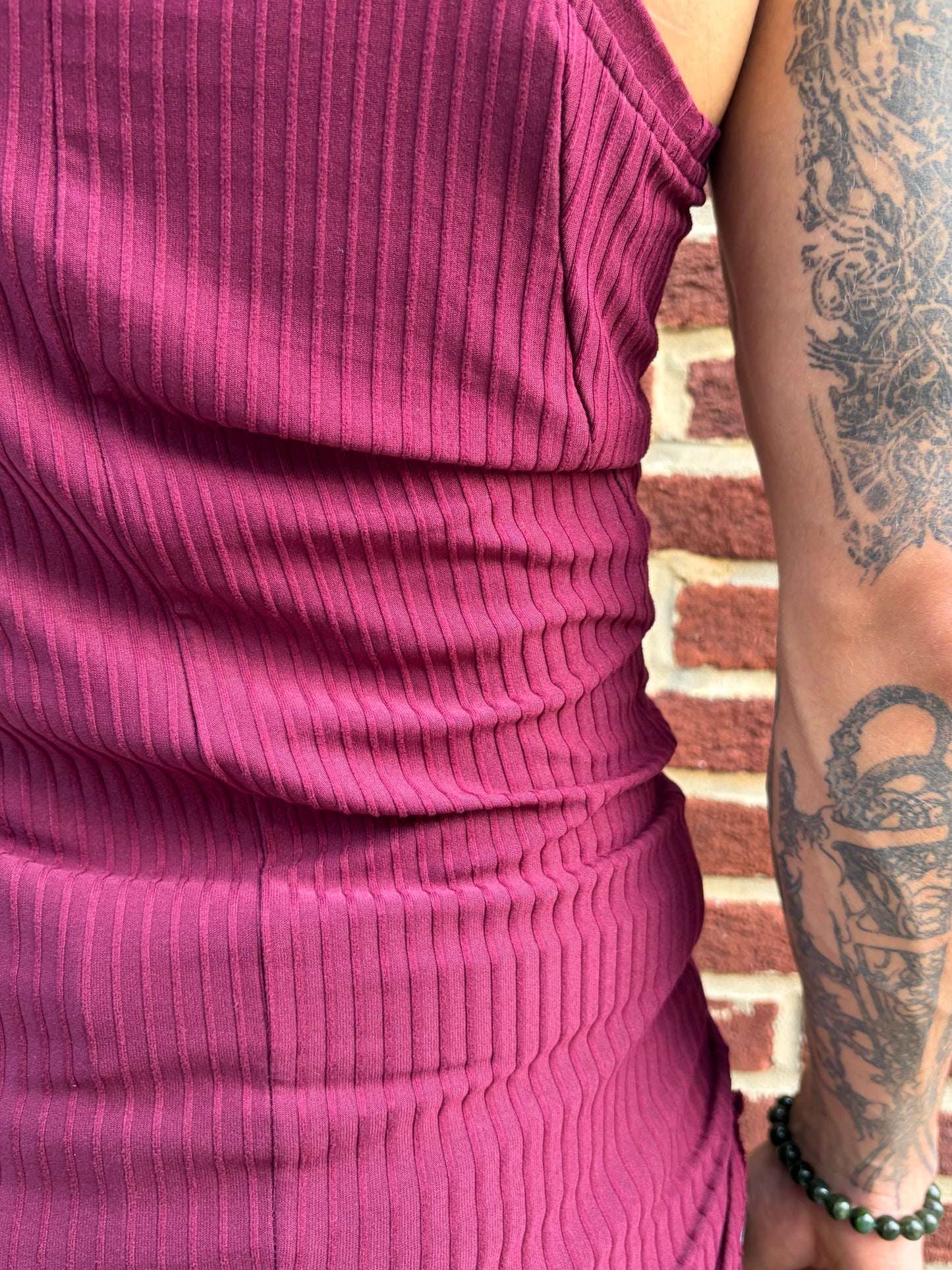 ZBT JAMAICA || CLASSIC LONG /A\ TANK || MEDIUM WEIGHT MAROON