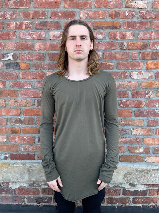 ZBT FW || RAGLAN LS TOP || DARK GREEN