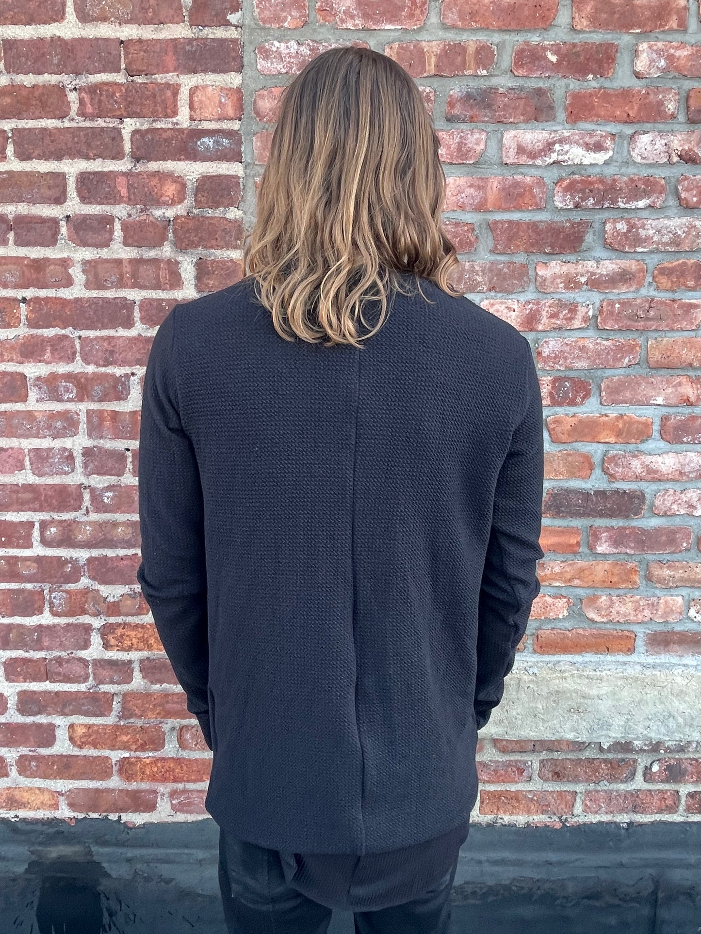 ZBT FW || PRIMORDIAL LS TOP || BLACK HEAVY WAFFLE