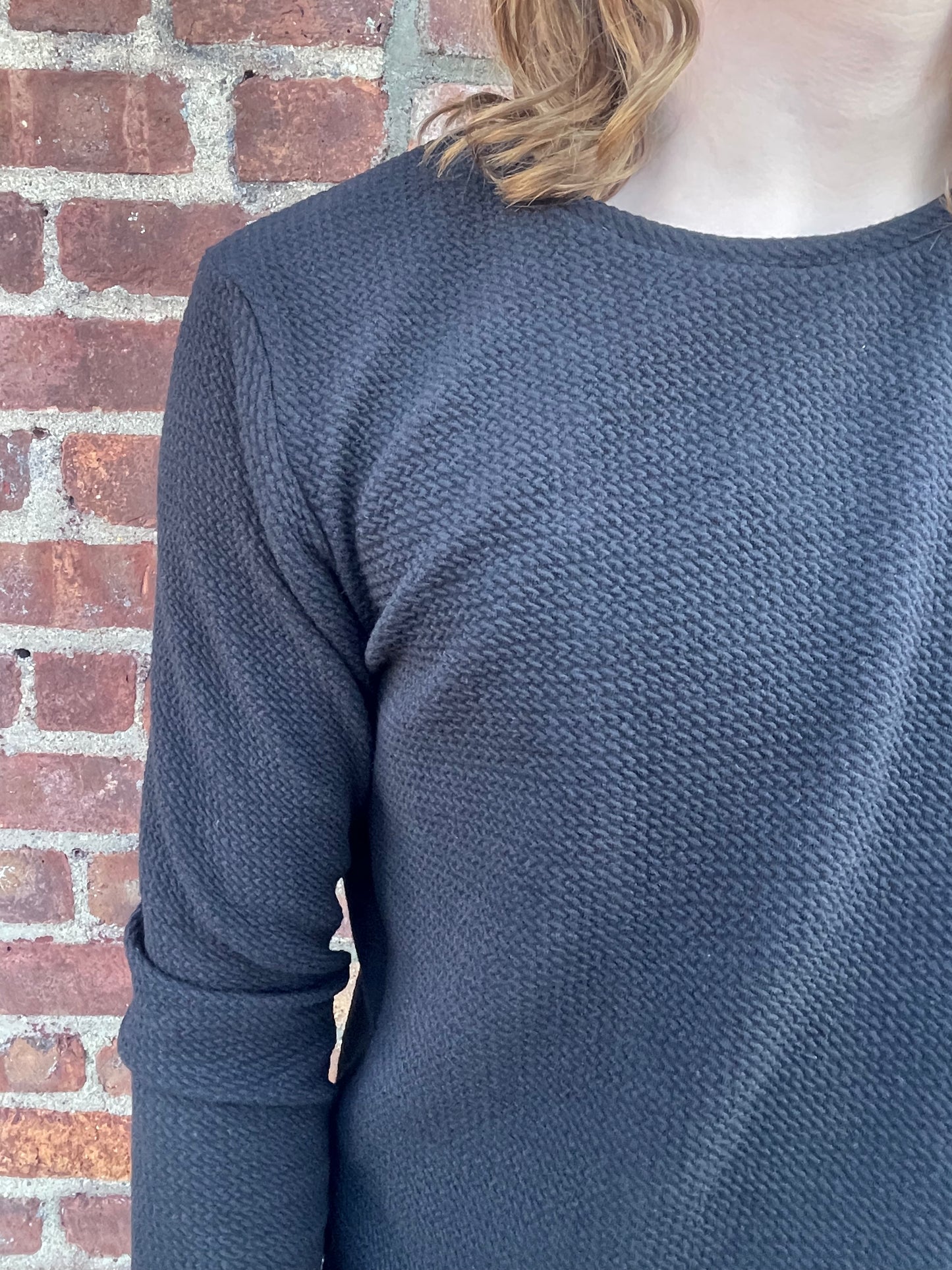 ZBT FW || PRIMORDIAL LS TOP || BLACK HEAVY WAFFLE