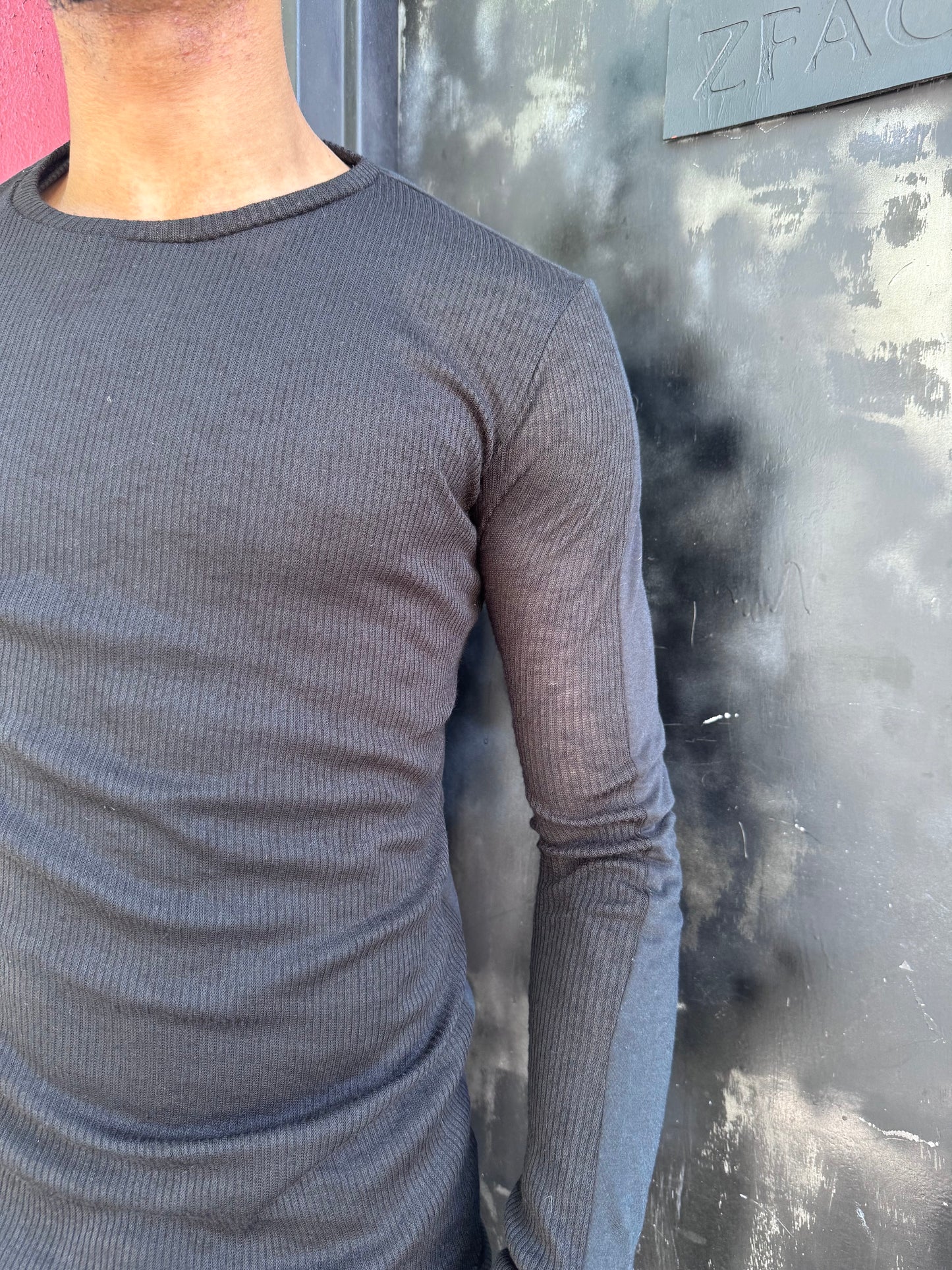 ZBT JAMAICA || .5 PRIMORDIAL LONG SLEEVE || BLACK ON BLACK