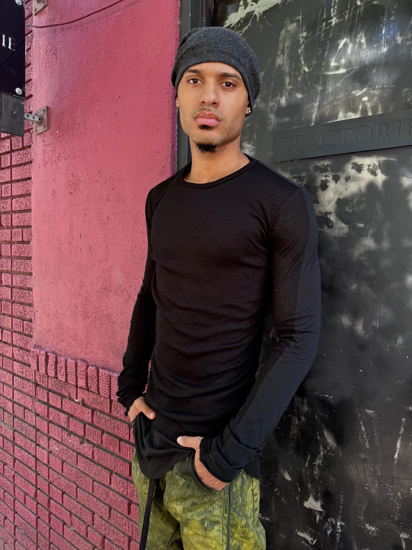 ZBT JAMAICA || .5 PRIMORDIAL LONG SLEEVE || BLACK ON BLACK