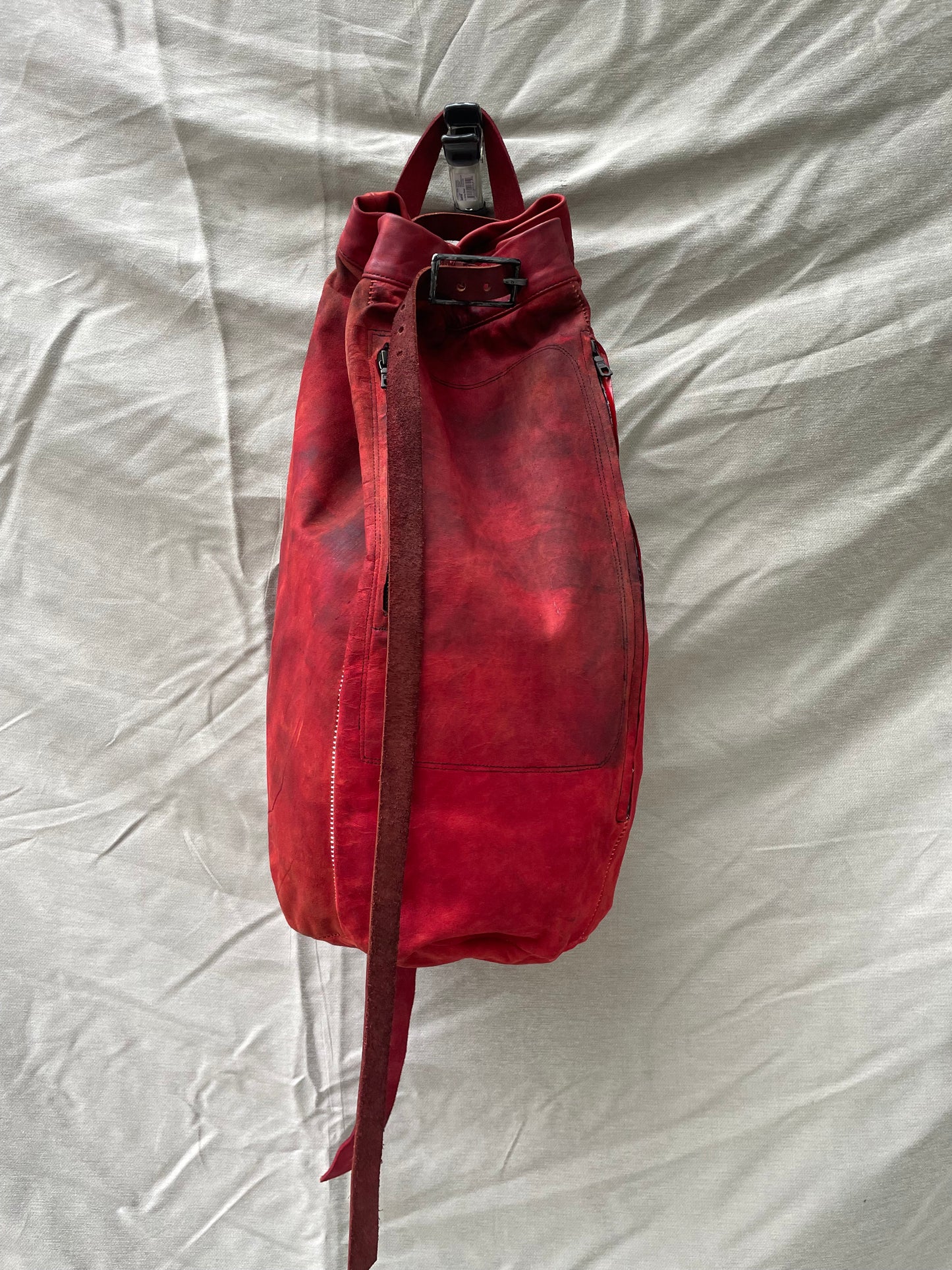 SS25 || ONE SHOULDER SLING BAG || RED KANGAROO/ HORSE/ COWHIDE