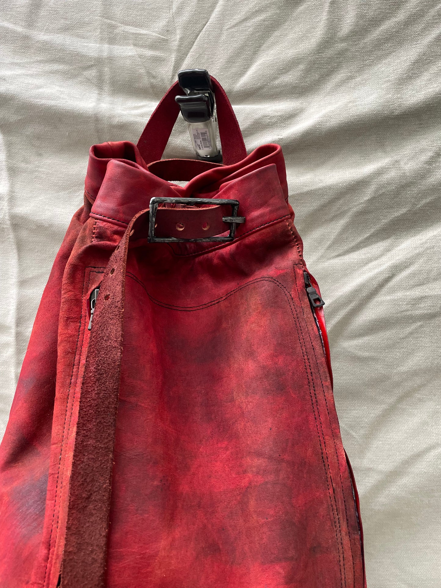 SS25 || ONE SHOULDER SLING BAG || RED KANGAROO/ HORSE/ COWHIDE