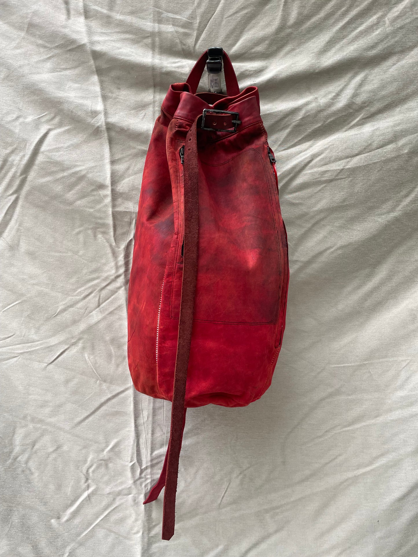 SS25 || ONE SHOULDER SLING BAG || RED KANGAROO/ HORSE/ COWHIDE