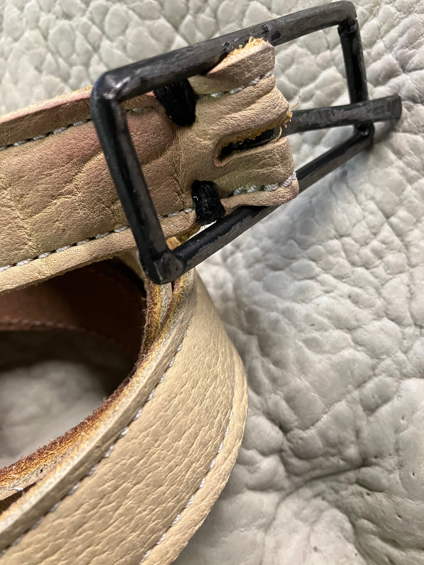 FW25 || KGN 13 1" BELT || ECRU - BISON