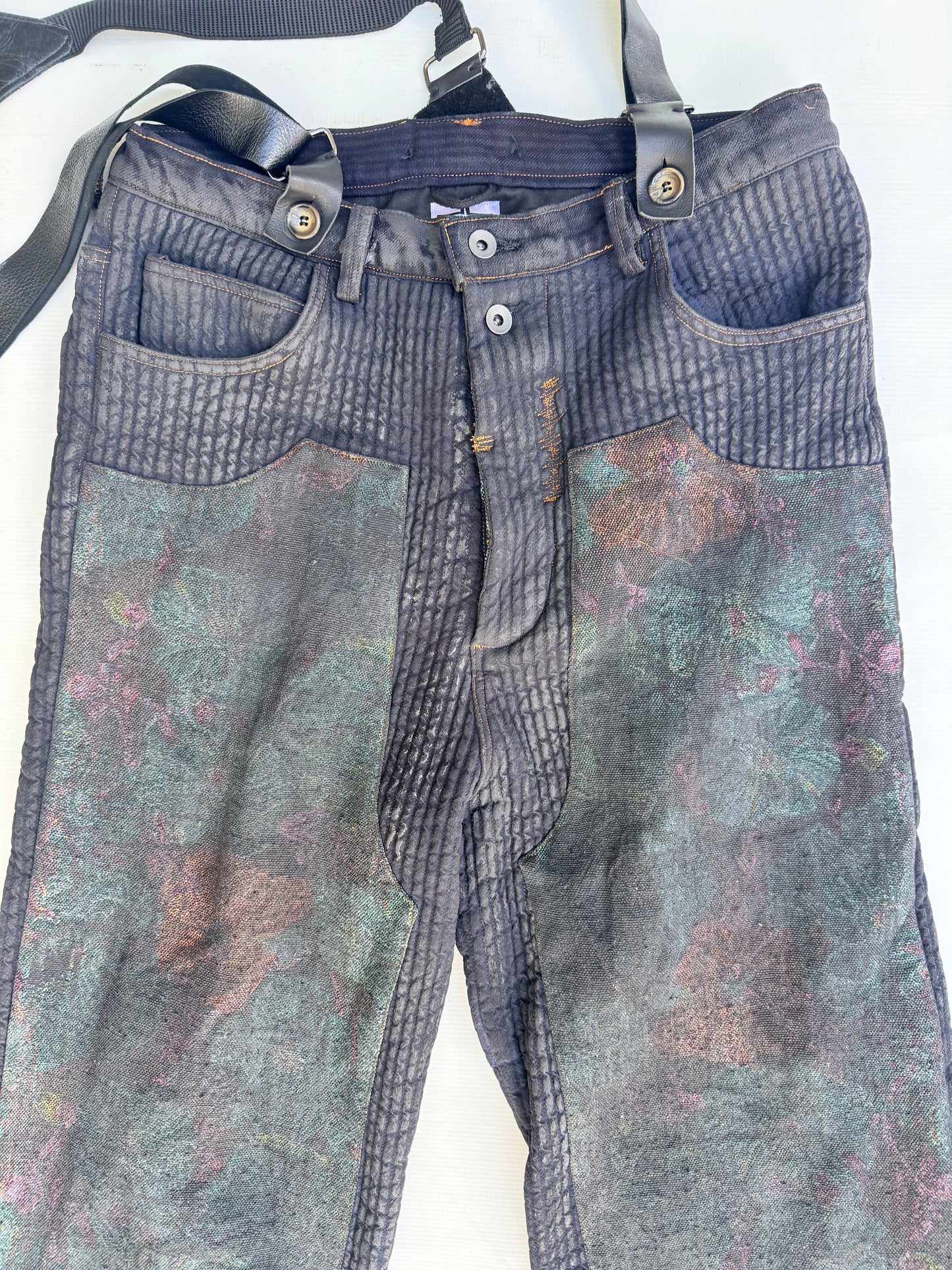 FW25 ||CROPPED SUSPENDERED GODDE JEANS || TRIPLE PLY INSULATED COTTON
