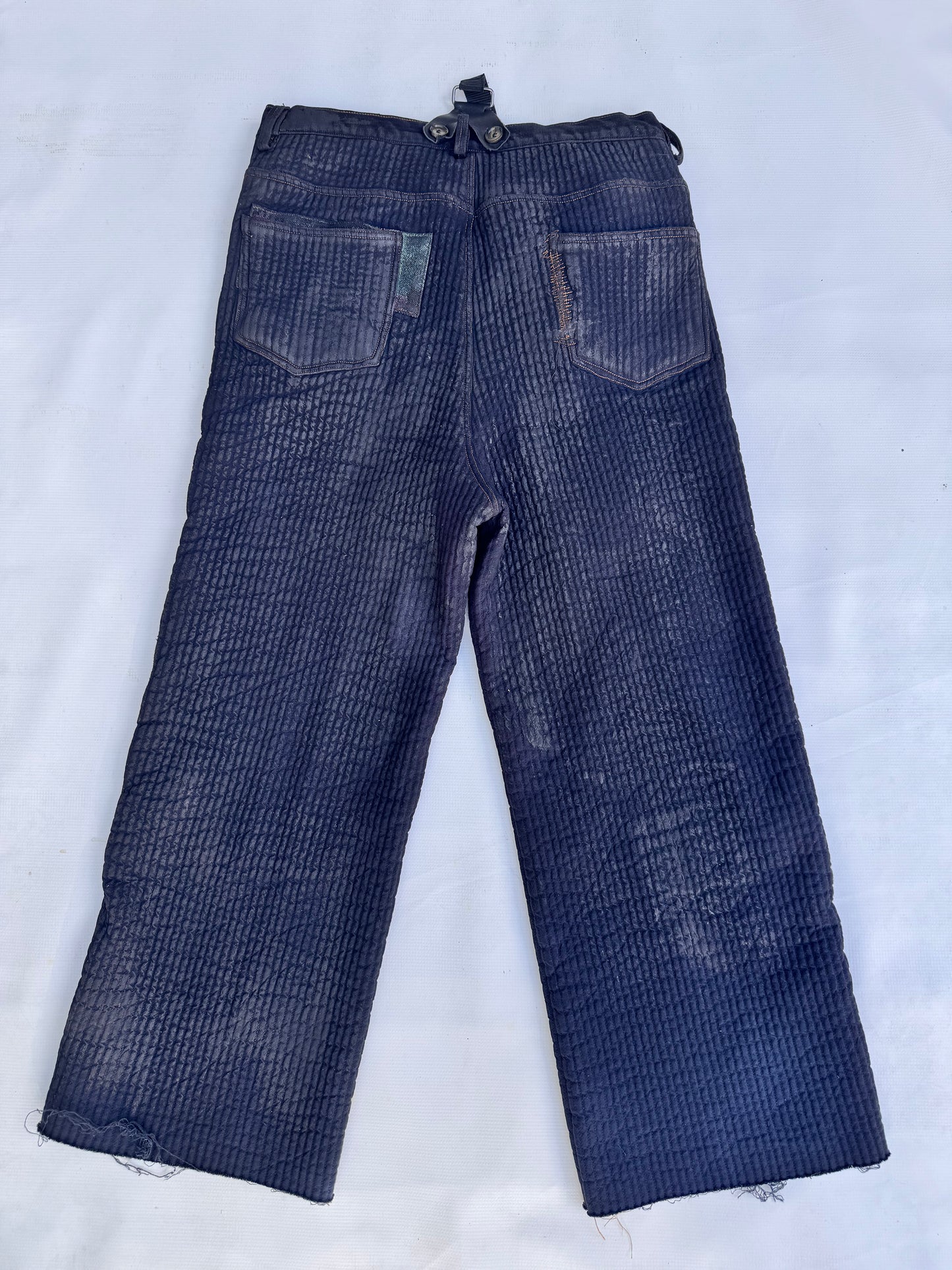 FW25 ||CROPPED SUSPENDERED GODDE JEANS || TRIPLE PLY INSULATED COTTON