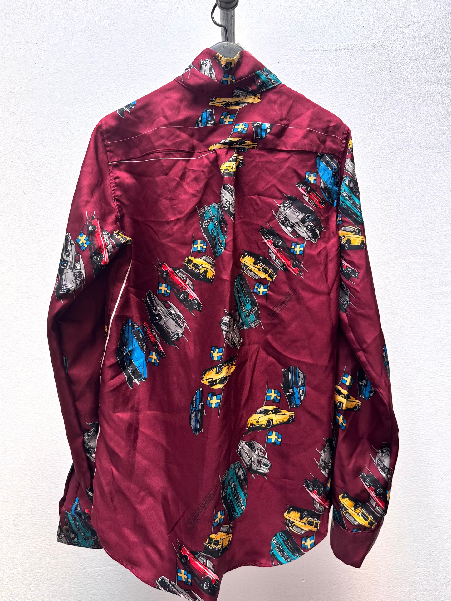 FW25 || CLASSIC FIT SILK SHIRT || 100% SILK CAR PRINT