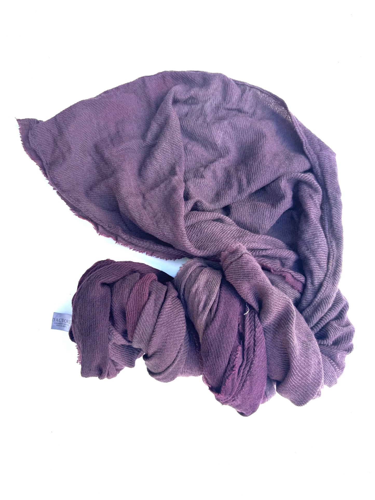 FW25 || LARGE BOILED WOOL STOLE || BLACKENED BRICK