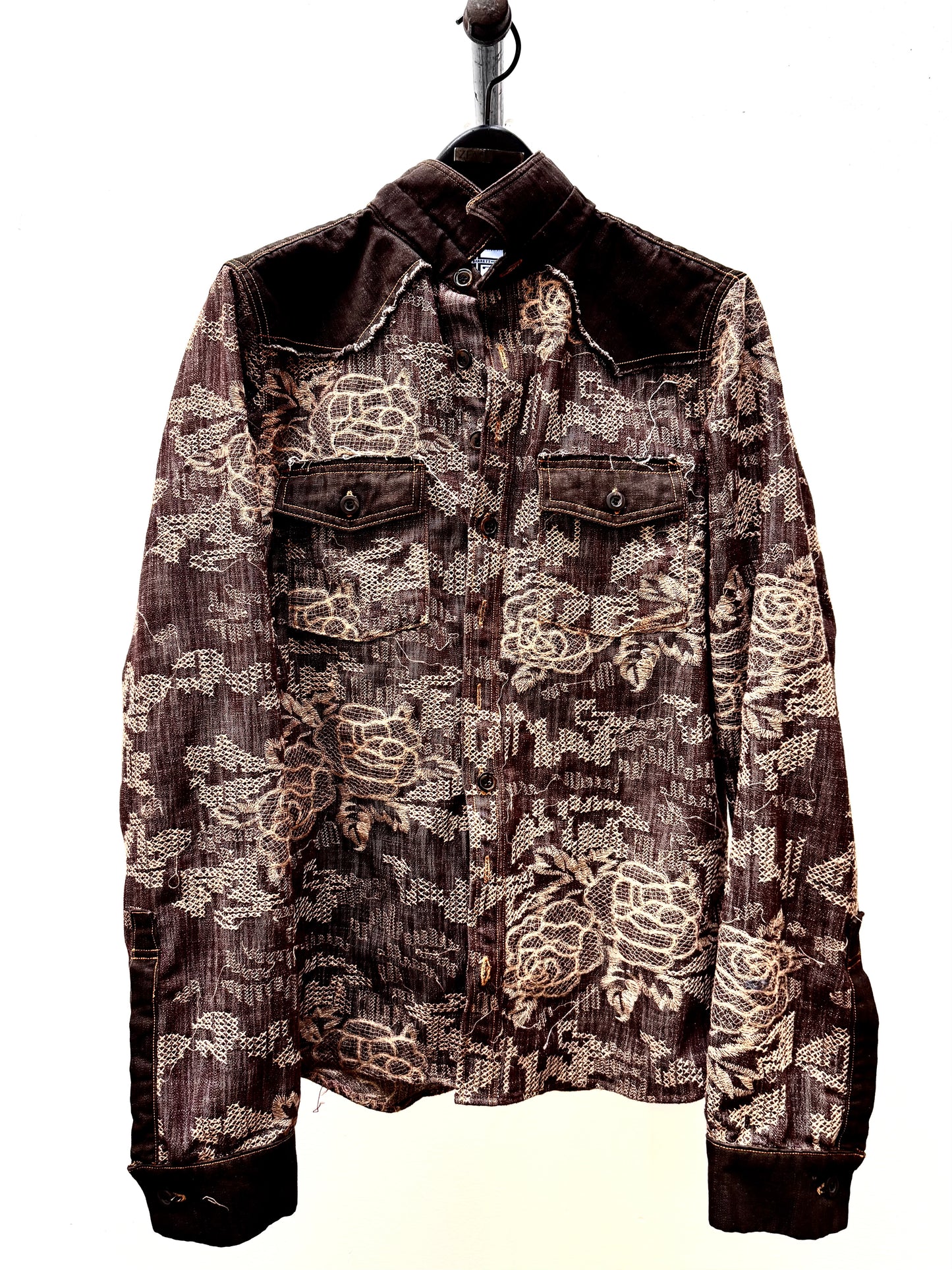 FW25 || WESTERN SHIRT || EMBROIDERED COTTON DENIM