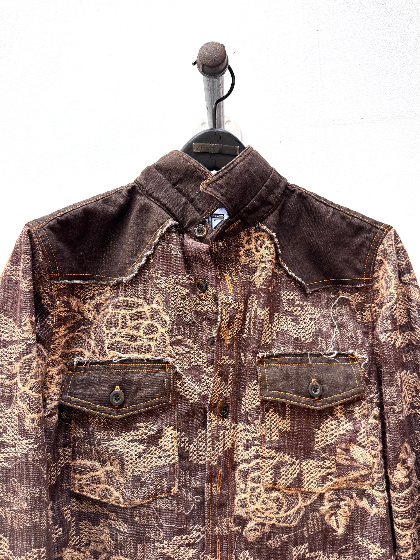 FW25 || WESTERN SHIRT || EMBROIDERED COTTON DENIM