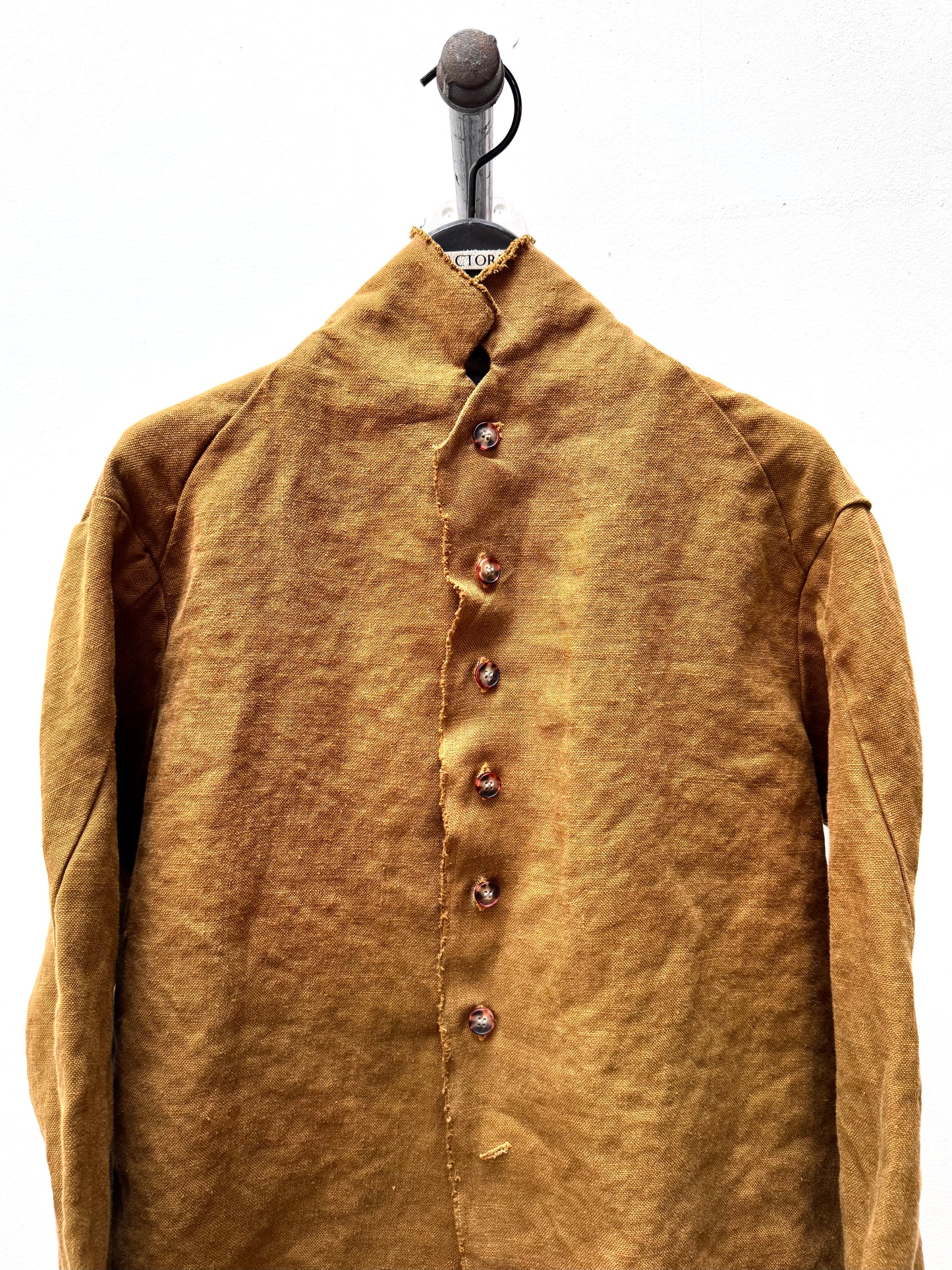 FW25 || PROTOLOGICAL ARCHETYPE SHIRT || RUST HEAVY LINEN