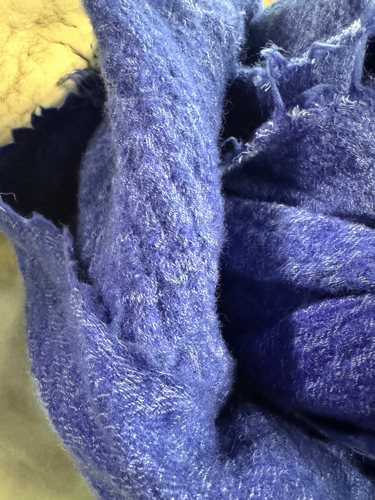 FW25 || LARGE BOILED WOOL STOLE || ROYAL