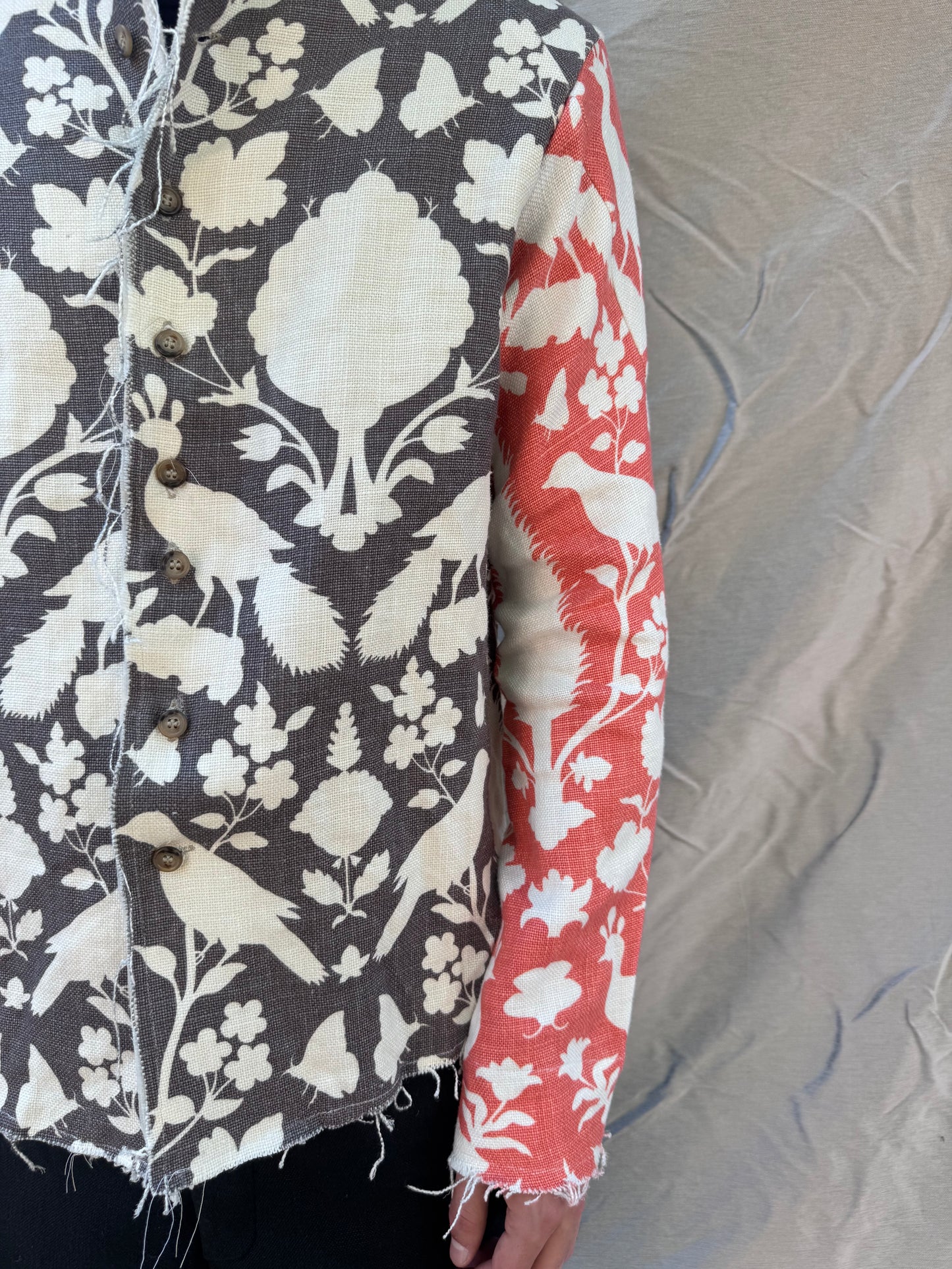 FW25 || PROTOLOGICAL ARCHETYPE "INDIVIDUAL" SHIRT || HEAVY LINEN PRINT