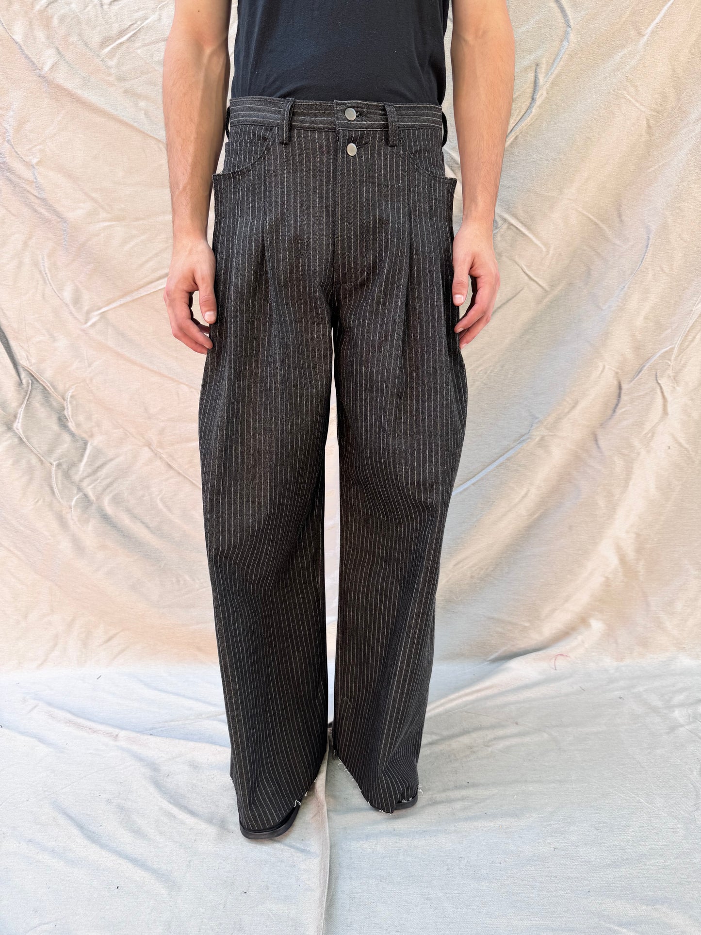 FW25 || PANTHEON JEANS || COTTON DENIM - PINSTRIPE