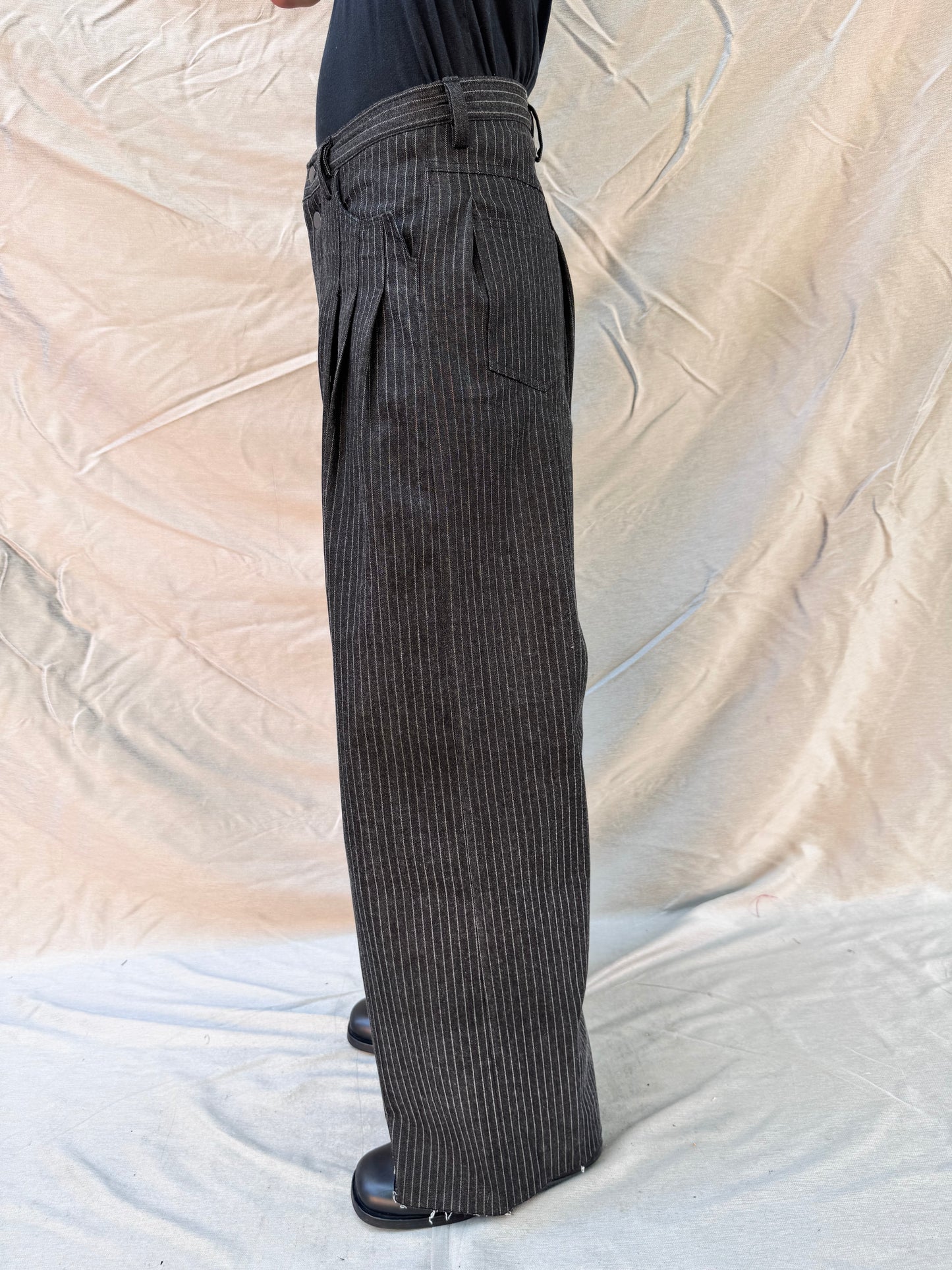 FW25 || PANTHEON JEANS || COTTON DENIM - PINSTRIPE
