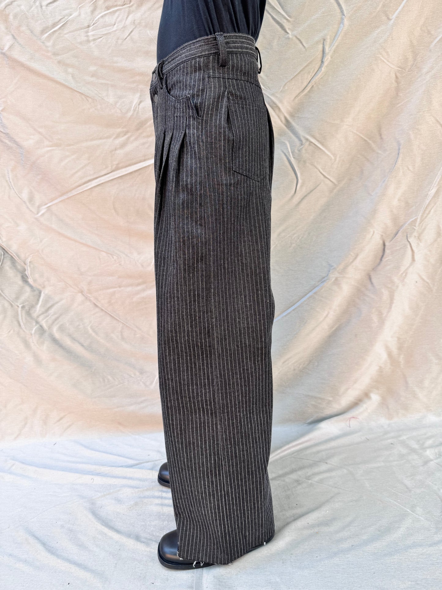 FW25 || PANTHEON JEANS || COTTON DENIM - PINSTRIPE