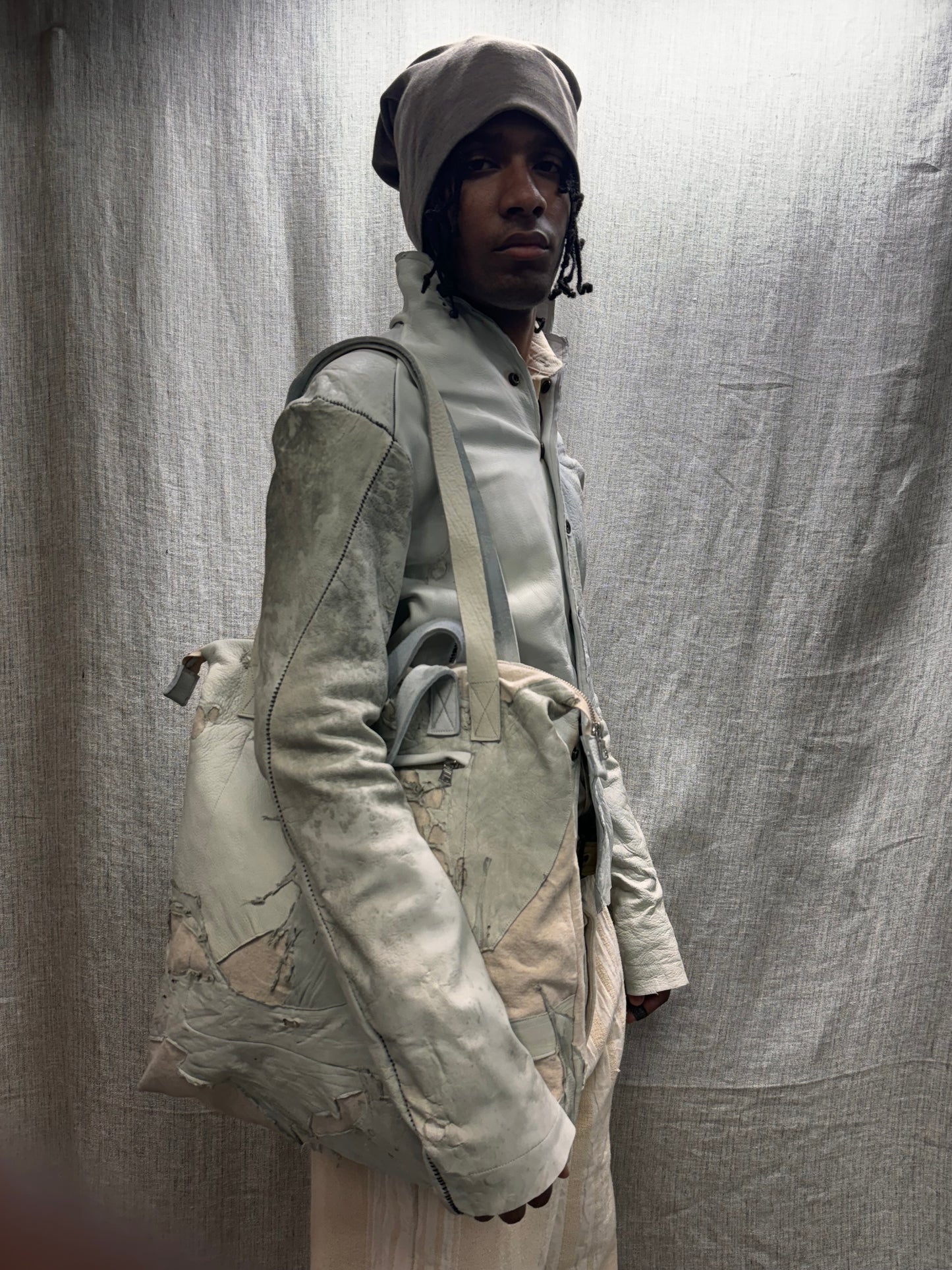 FW24 || BROOKLYNITE TOTE BAG || WHITE MOONSTAR