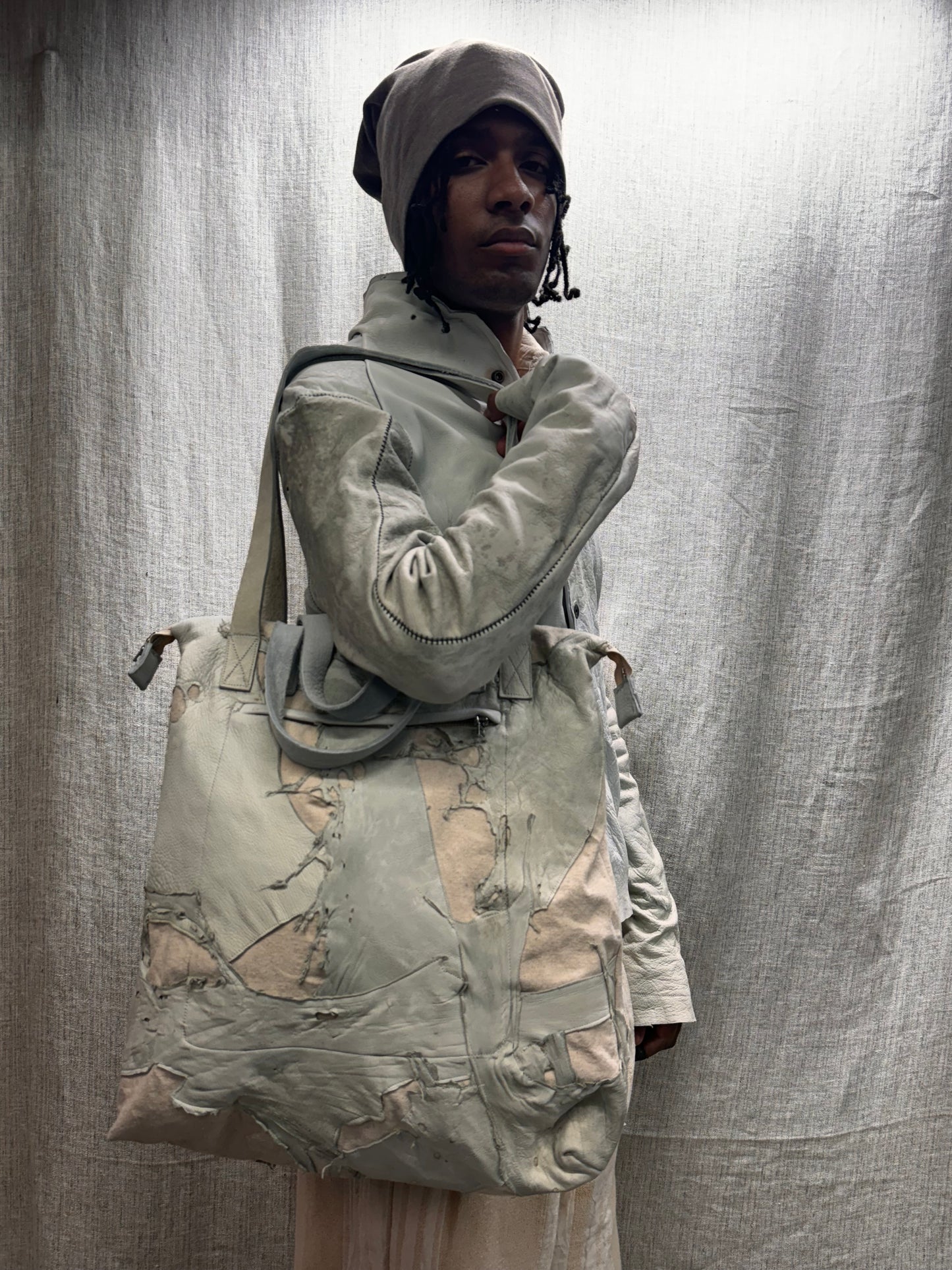 FW24 || BROOKLYNITE TOTE BAG || WHITE MOONSTAR