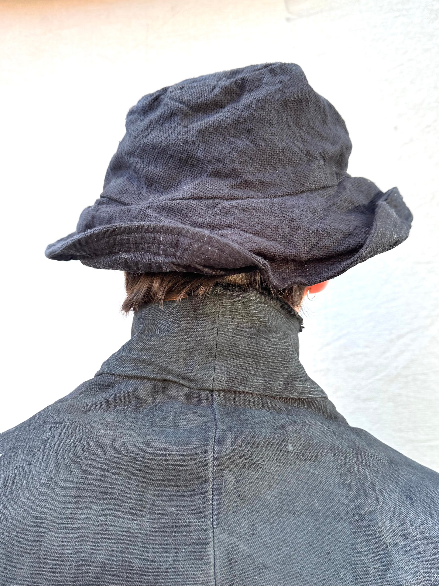 FW25 ||BOILED COTTON BUCKET HAT || OD BLACK