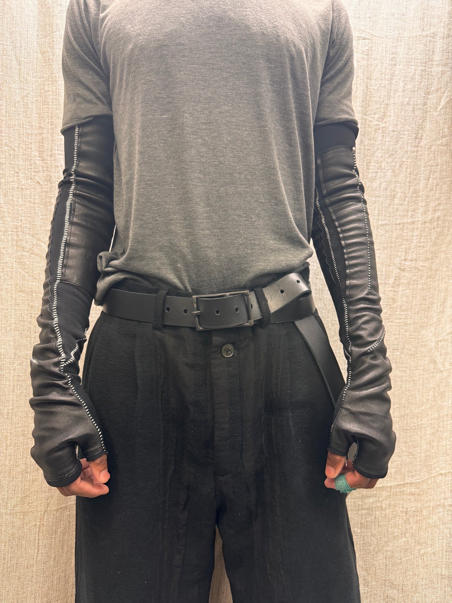 FW24 || HAND MADE BUCKLE 1.5" BELT || BLACK