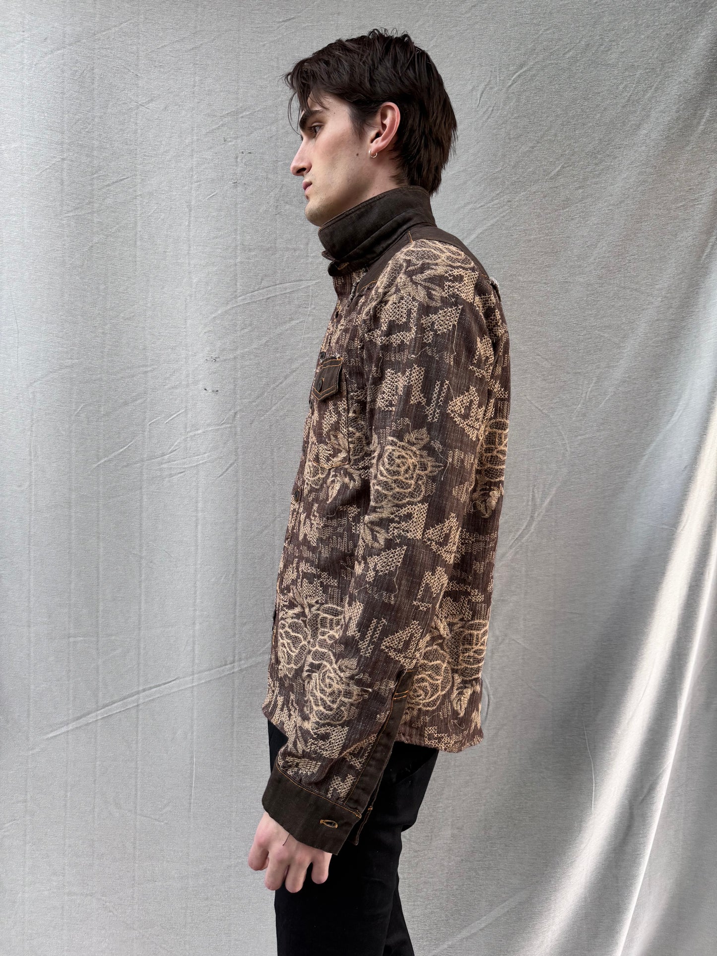 FW25 || WESTERN SHIRT || EMBROIDERED COTTON DENIM