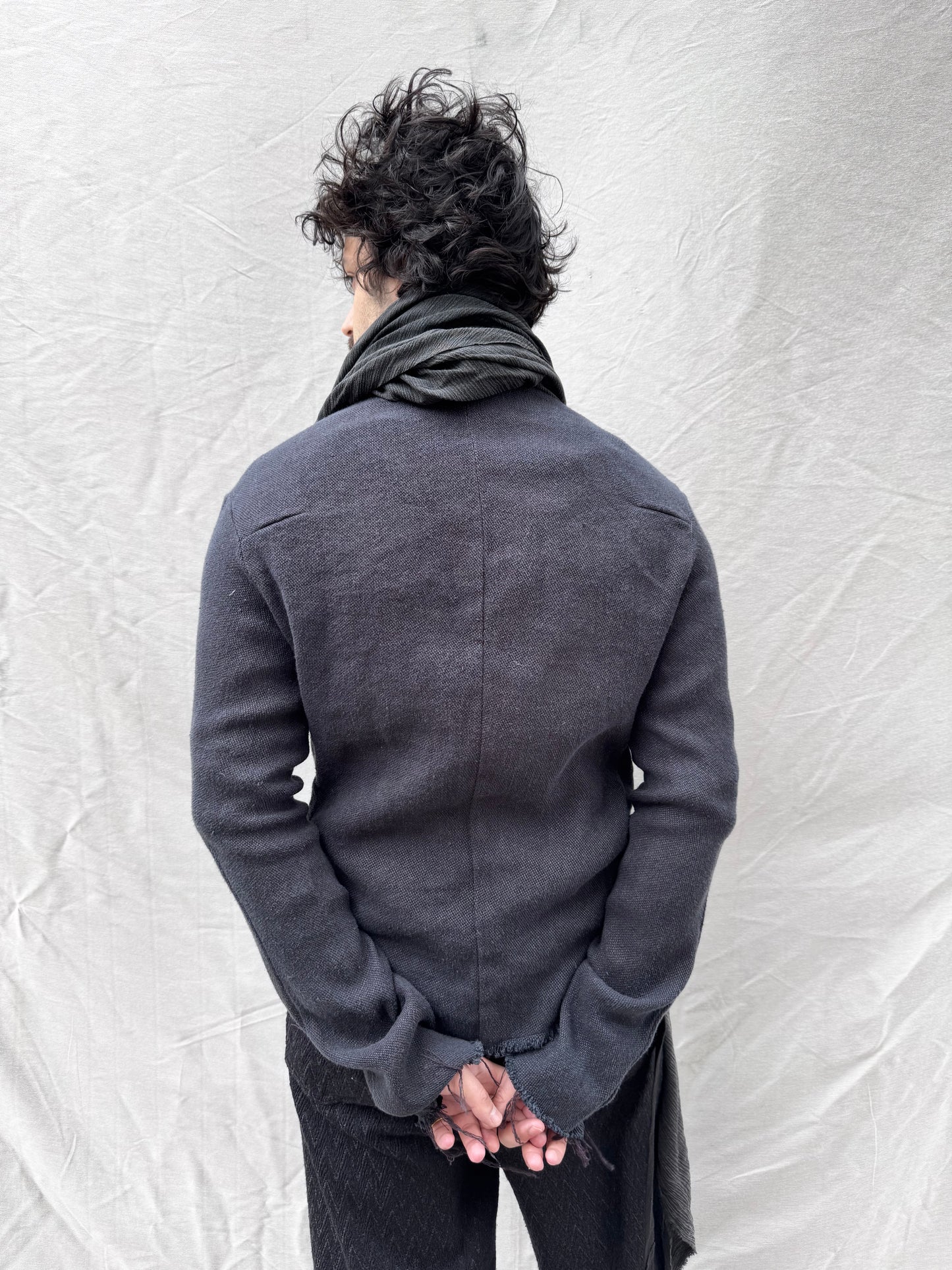 FW25 || BIAS CUT “SLITHERER” SCARF || RAYON - WASHED GREY