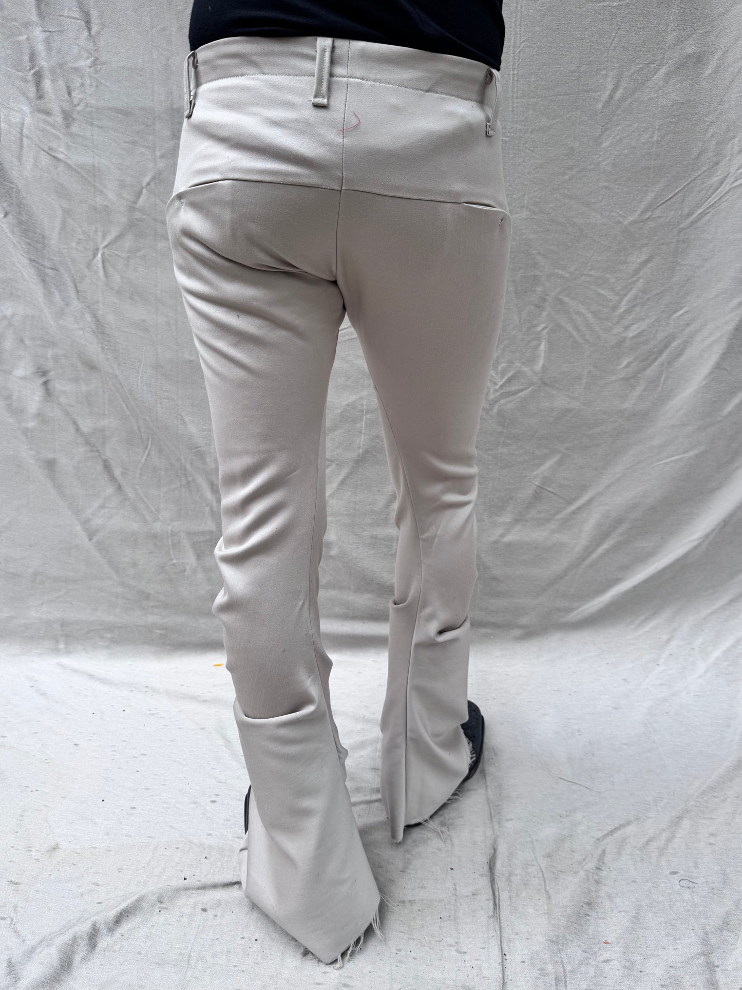 FW25 || TAILORED BOOT CUT DNA DRESS PANTS|| 100% WOOL - ECRU