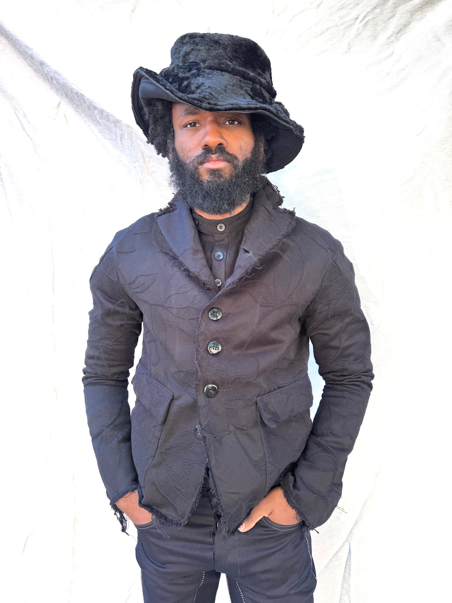 FW25 || PROTOLOGICAL ARCHETYPE TYLER BLAZER || COTTON + SILK BROCADE