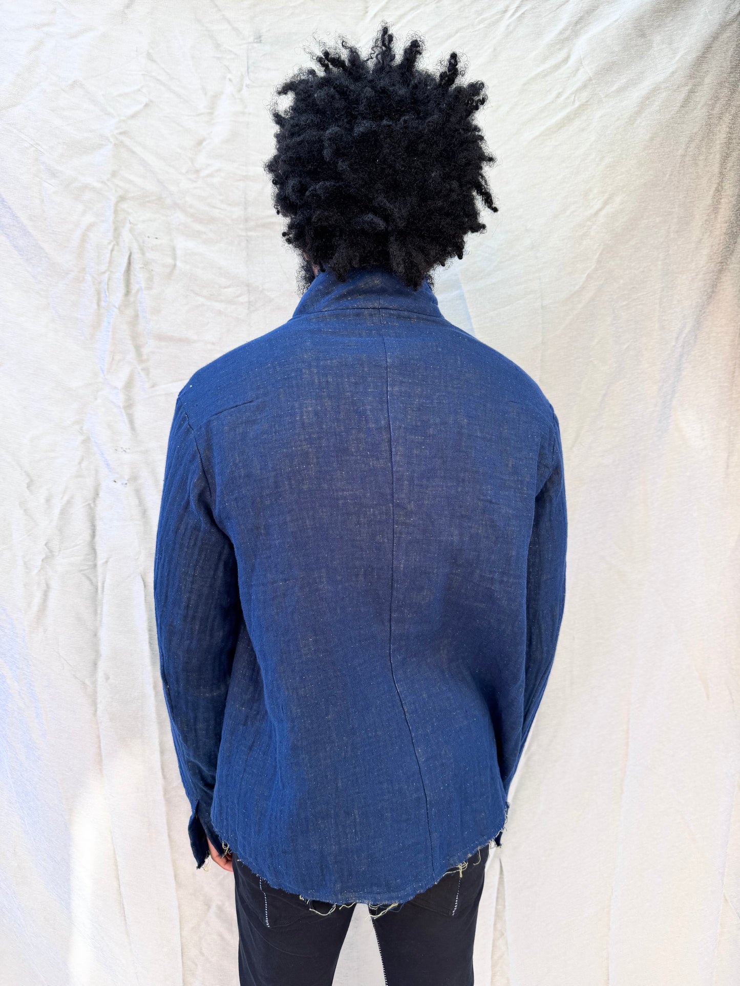 FW25 || PROTOLOGICAL ARCHETYPE SHIRT || LINEN || BLUE
