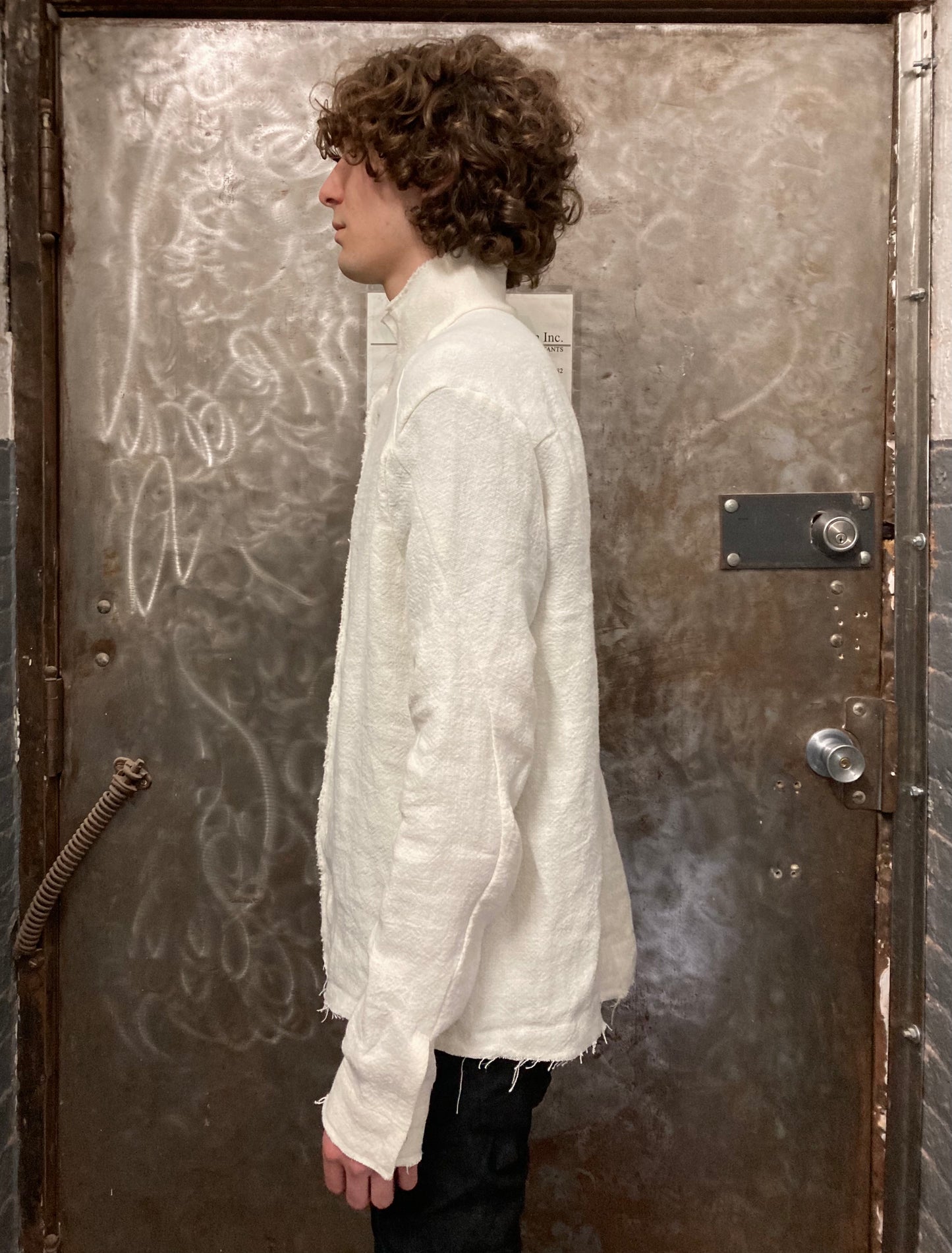 22.1 PROTOLOGICAL ARCHETYPE SHIRT - LINEN || BONE WHITE ||