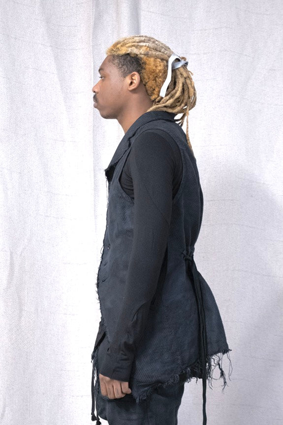 SS23 || PROTOLOGICAL ARCHETYPE VEST - OD LINEN