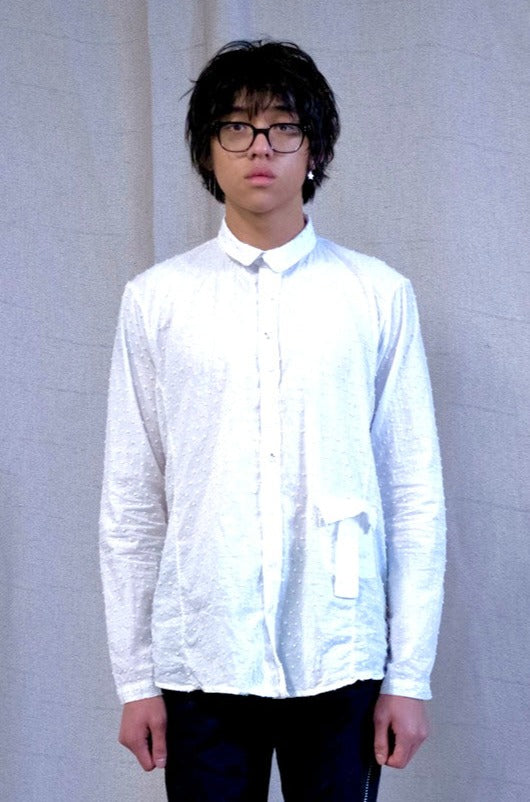 SS23|| TRI PANEL "ZERO" SHIRT" LONG || WHITE