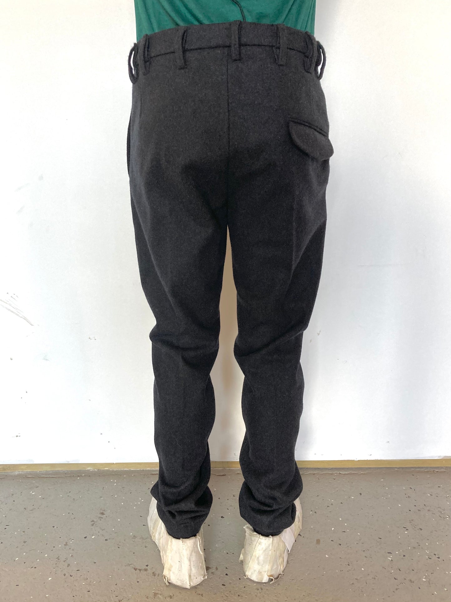 KNG13 || 13 LOOP PANTS || DARK GREY - 100% WOOL