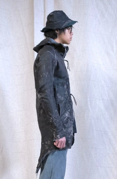 SS23|| HENRIKSSON MOONSTAR PARKA - OVERDYED BLACK