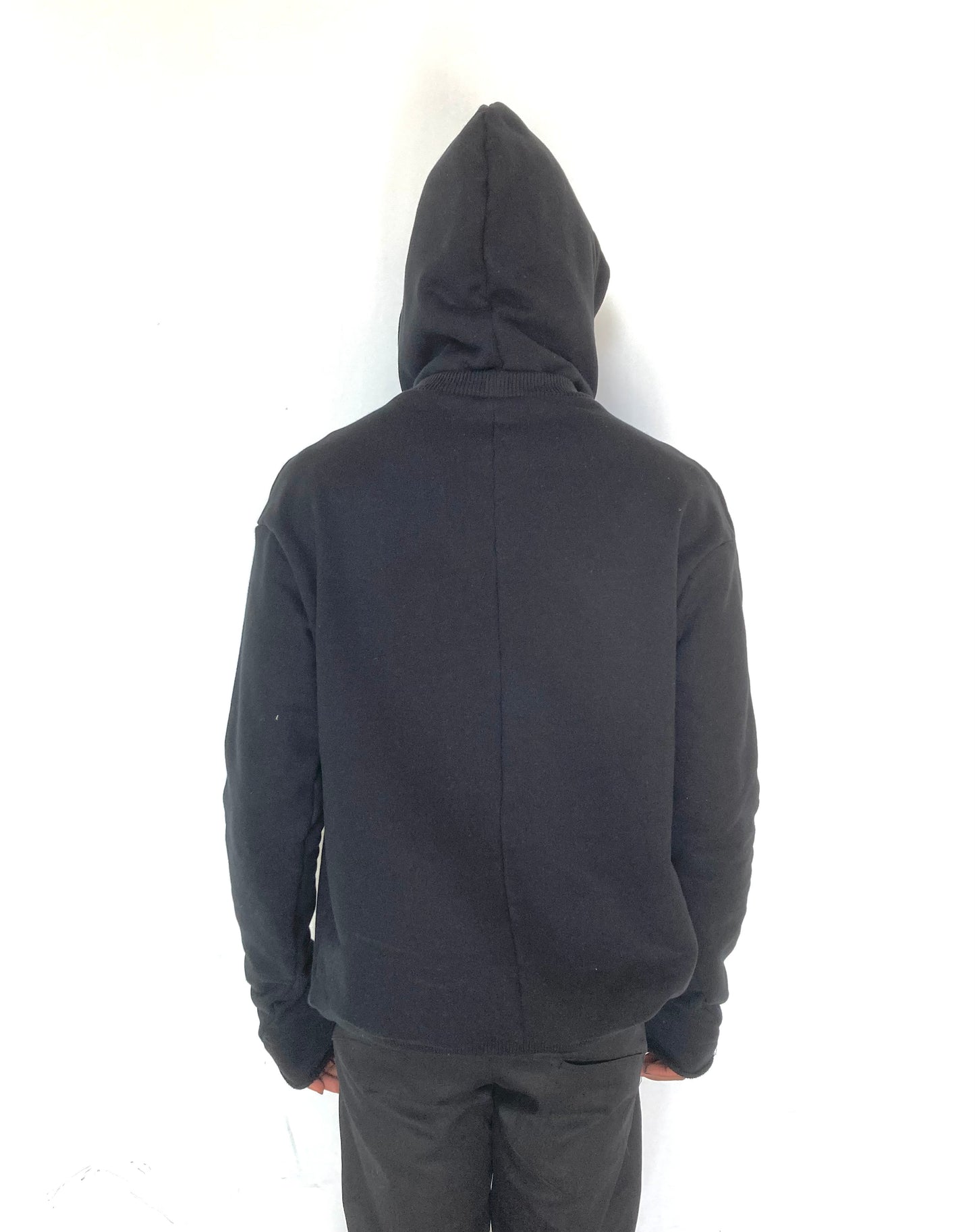 KNG13 || HEMMINGS OPEN HEART HOODIE || GREY + BLACK ||