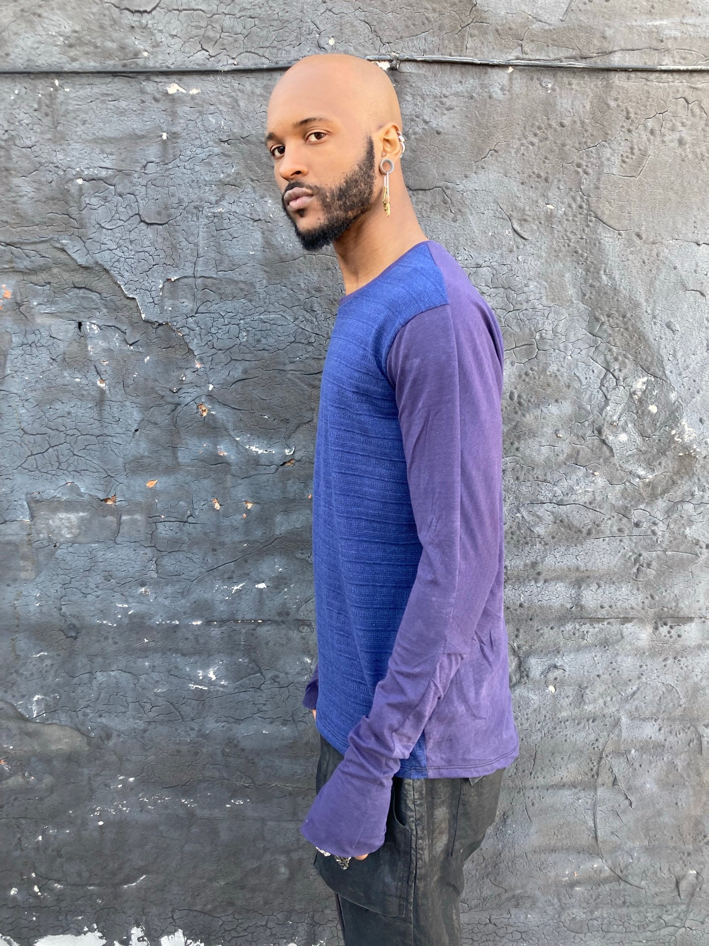 22.1 LONG SLEEVE 3DT-SHIRT || PLUM||