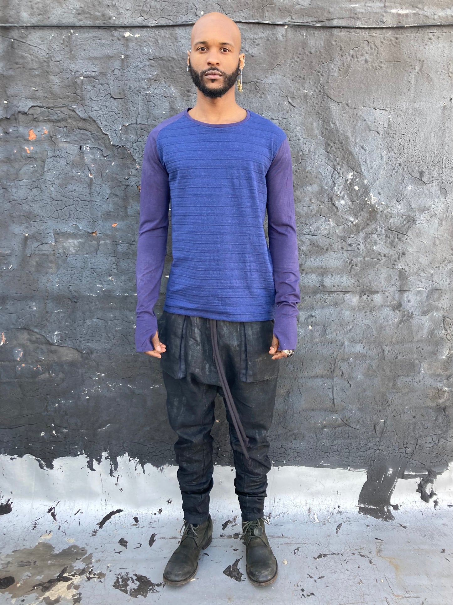 22.1 LONG SLEEVE 3DT-SHIRT || PLUM||