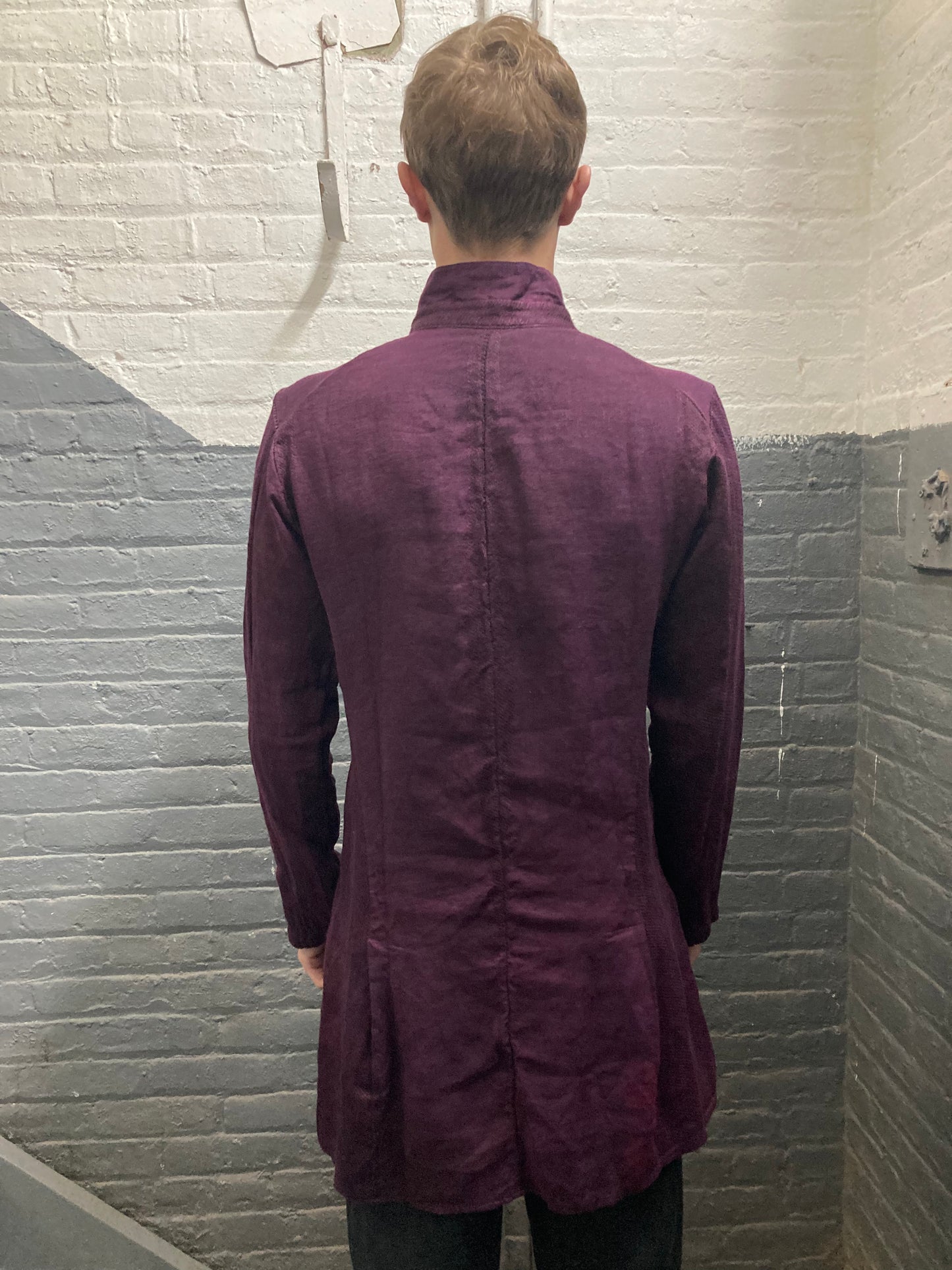 ARCHIVE ADDITIONS || LONG SLEEVE SHIRTIGAN || 100% OVERDYED LINEN