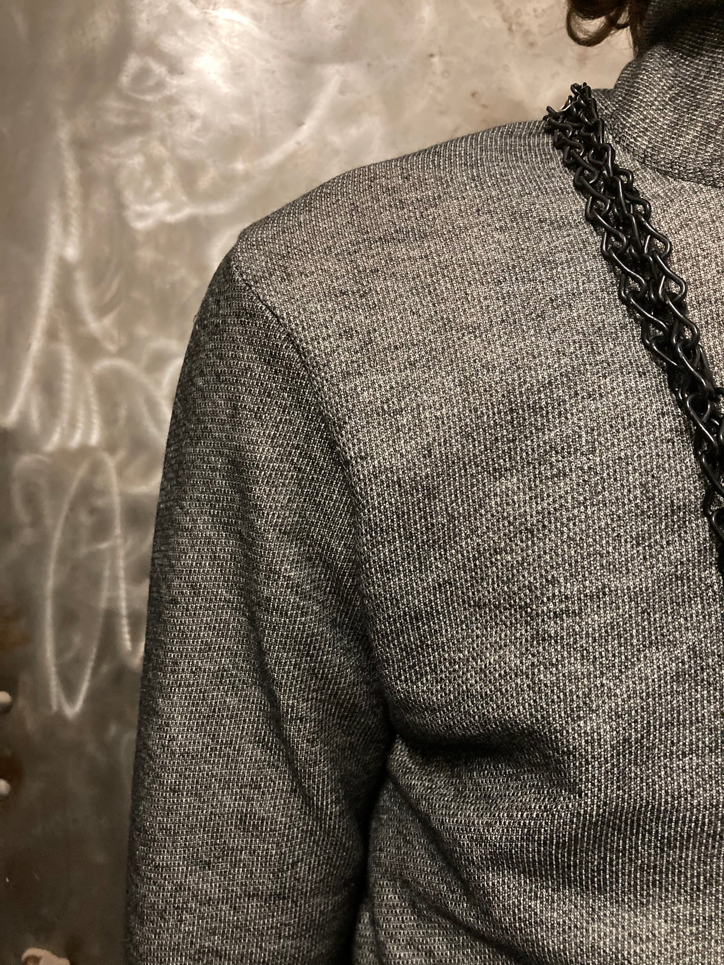 22.1 LONG SLEEVE 3DT-SWEATER || GREY ||