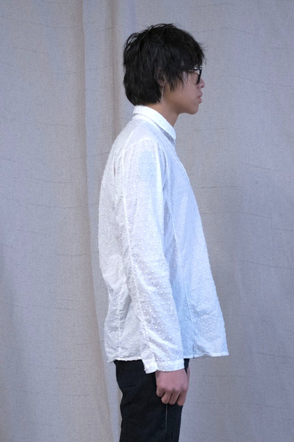 SS23|| TRI PANEL "ZERO" SHIRT" LONG || WHITE