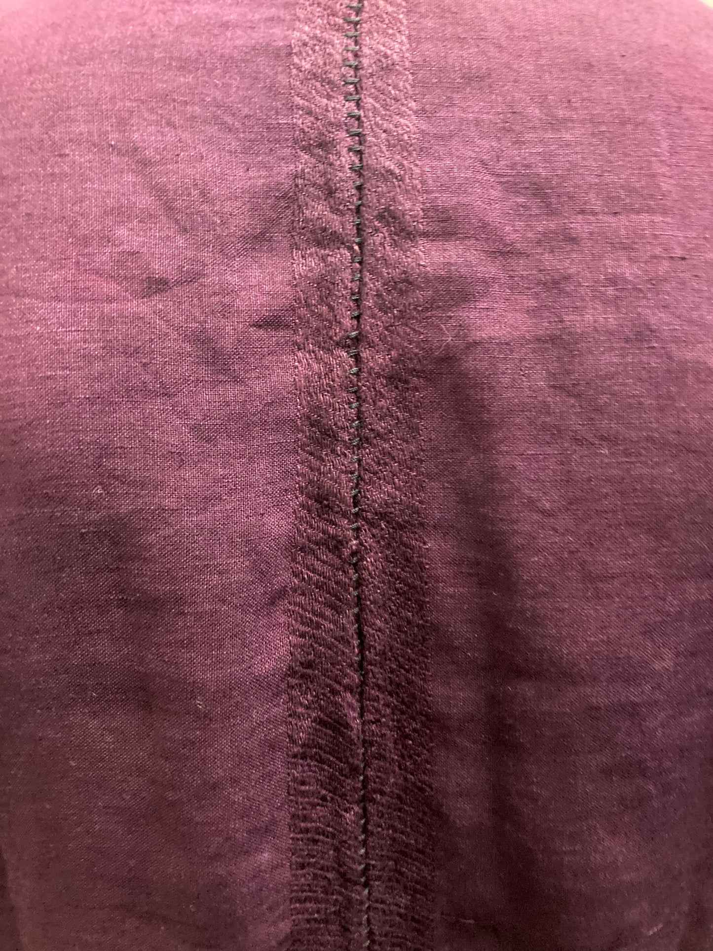 ARCHIVE ADDITIONS || LONG SLEEVE SHIRTIGAN || 100% OVERDYED LINEN