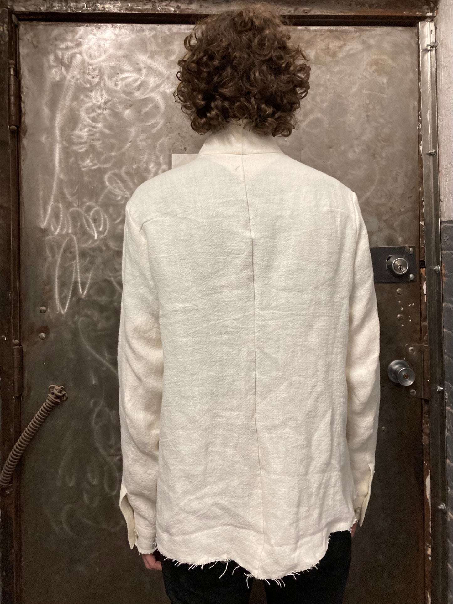 22.1 PROTOLOGICAL ARCHETYPE SHIRT - LINEN || BONE WHITE ||