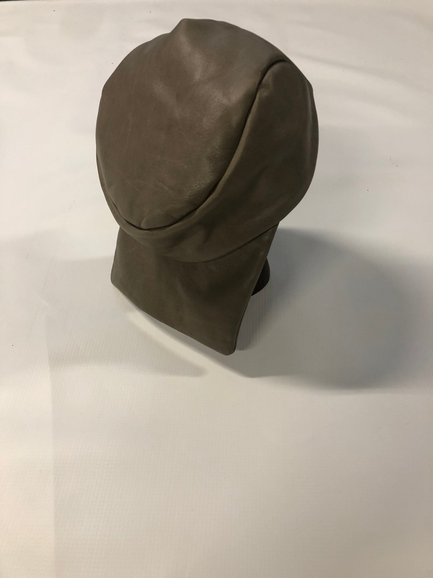 KNG13 || EXTENDED BILL HAT || 100% COWHIDE - KHAKI
