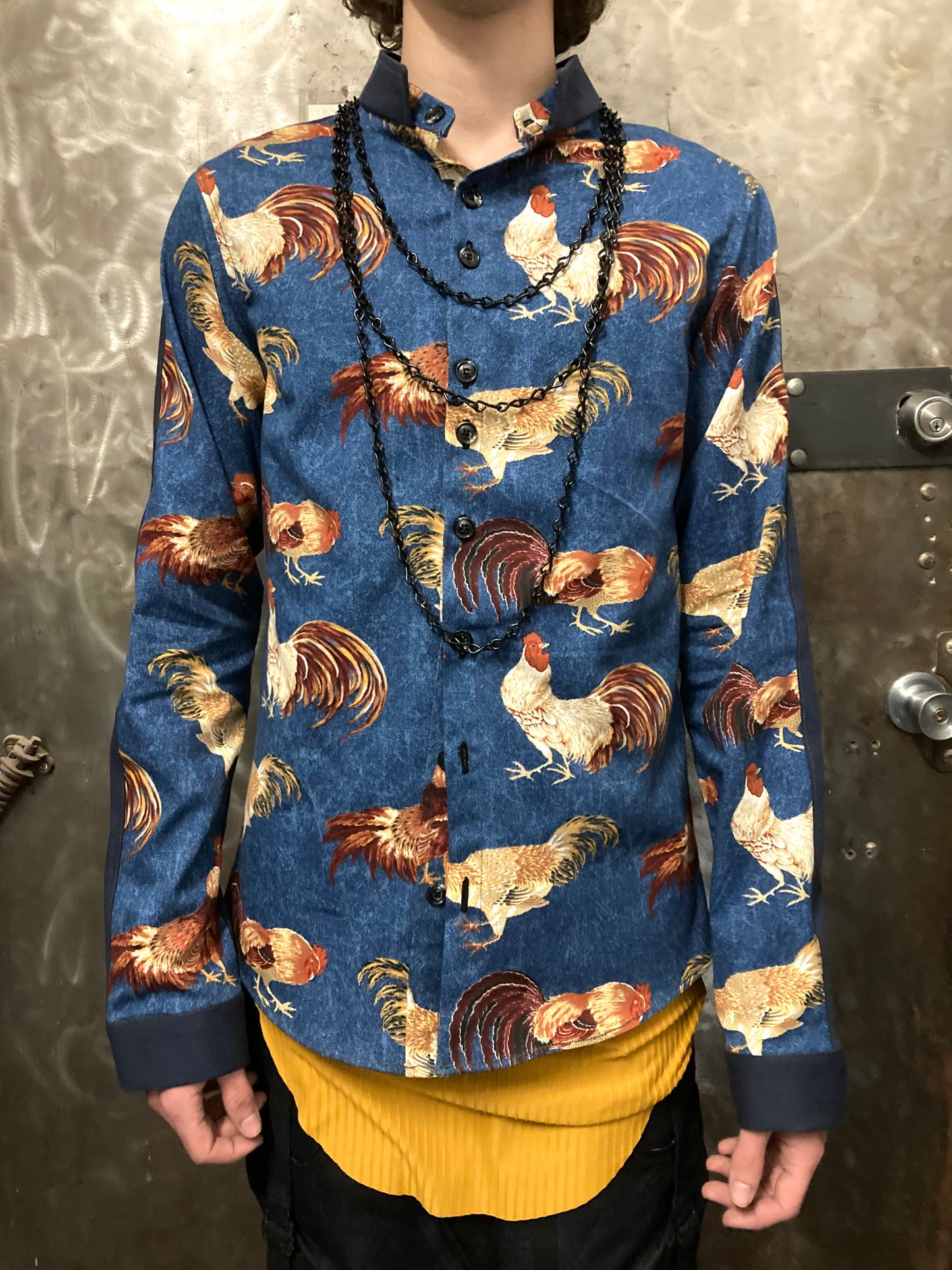 INVERTED DETAILS .5 PRINTED SHIRT - || COCK PRINT ||